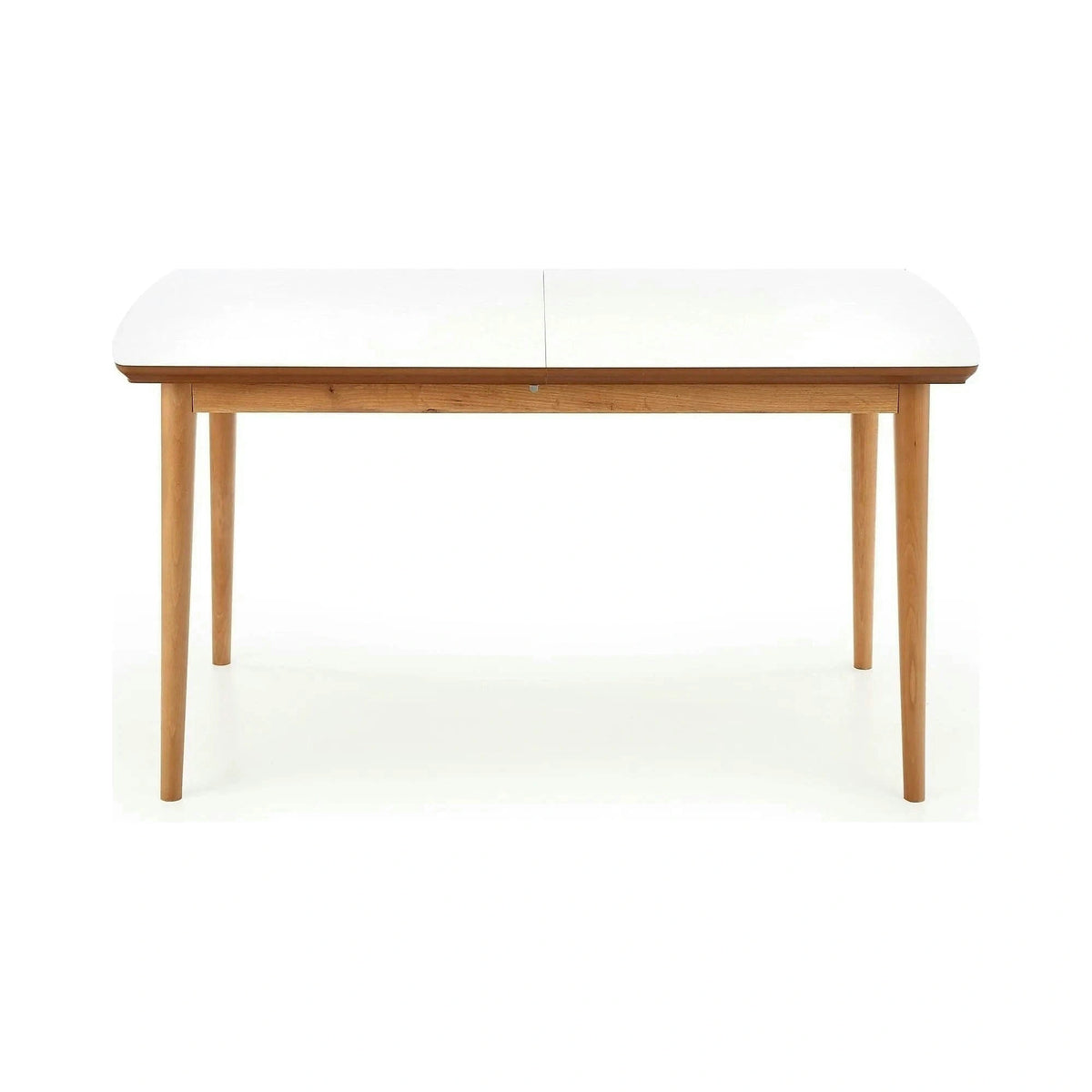 Masa extensibila BARRET, alb/stejar, 90/190x80x75 cm