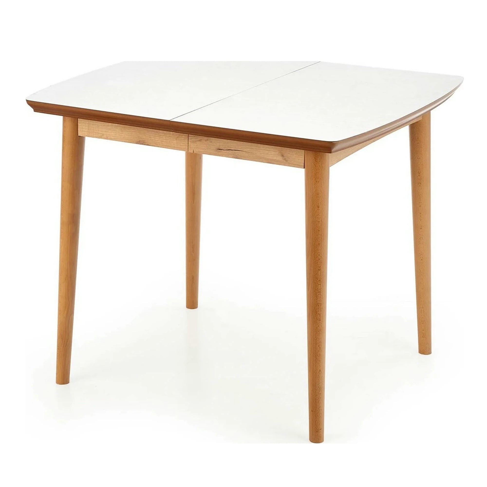 Masa extensibila BARRET, alb/stejar, 90/190x80x75 cm