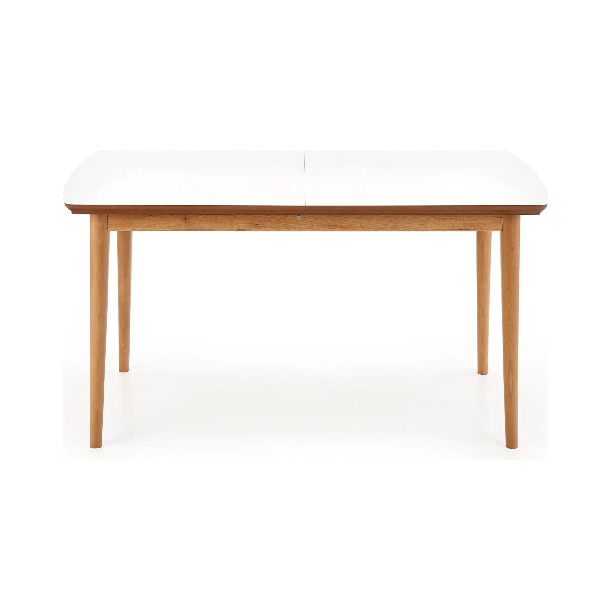 Masa extensibila BARRET, alb/stejar, 90/190x80x75 cm