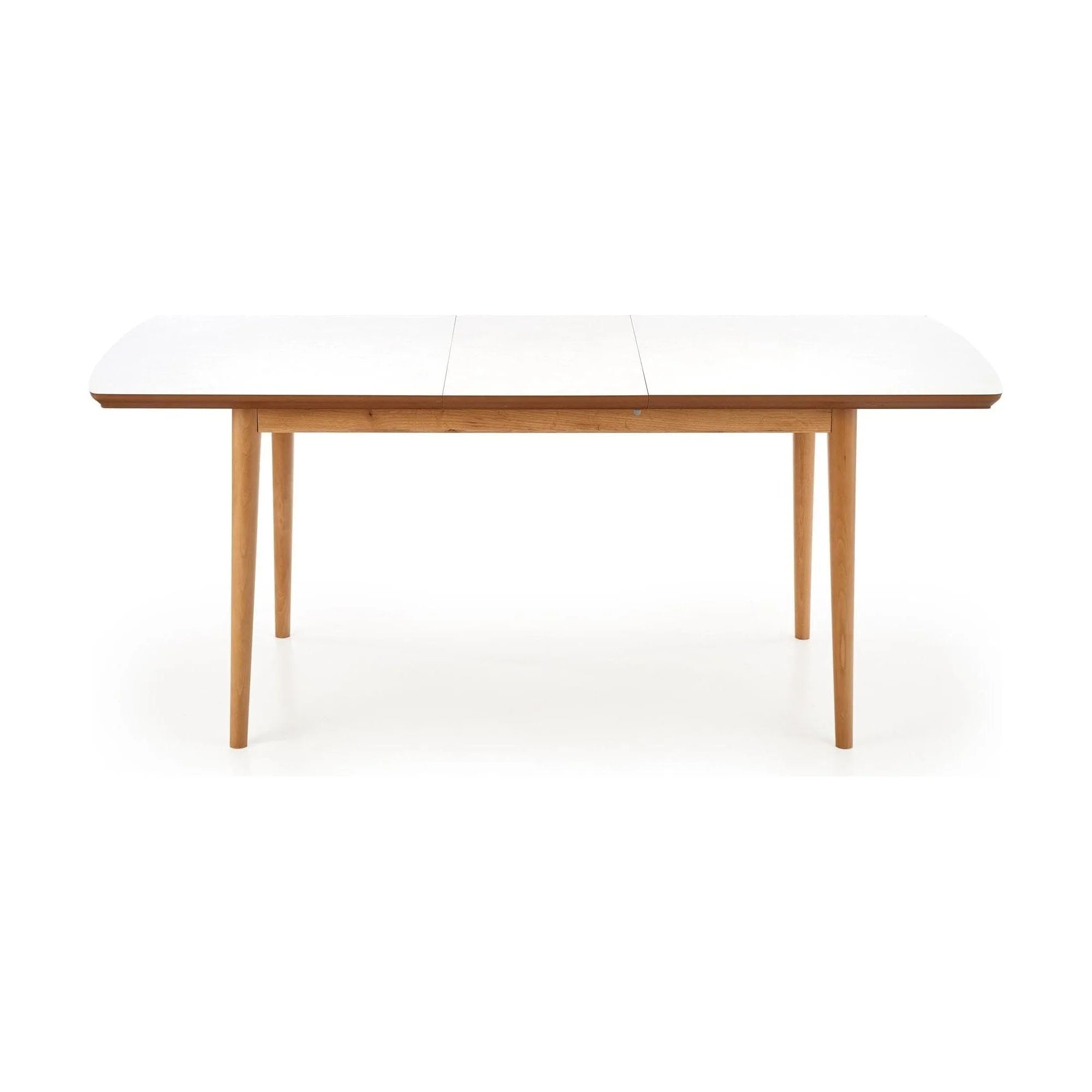 Masa extensibila BARRET, alb/stejar, 90/190x80x75 cm