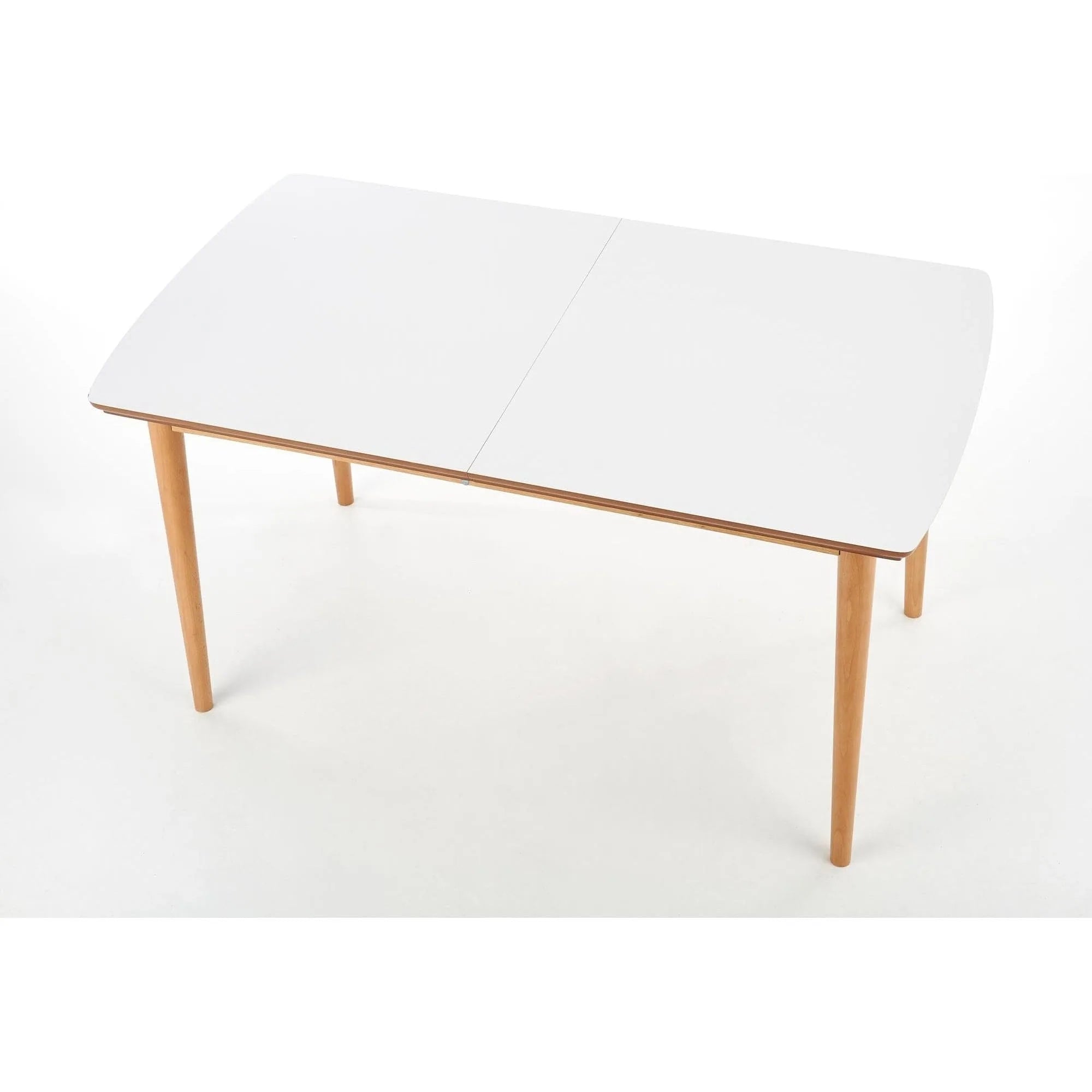 Masa extensibila BARRET, alb/stejar, 90/190x80x75 cm