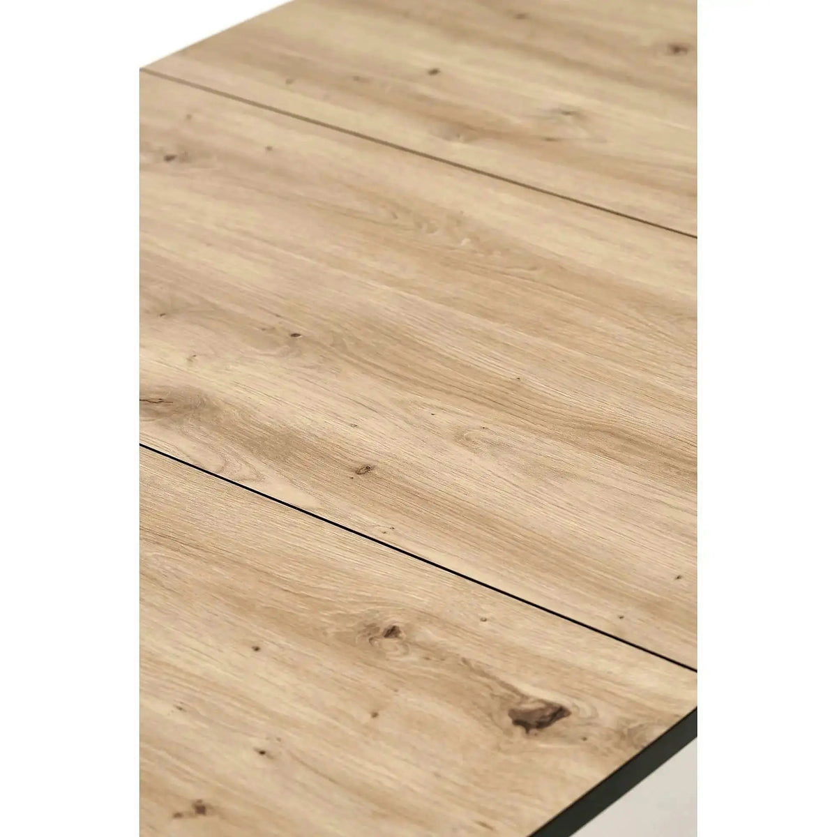 Masa extensibila BARRIL, stejar artisan/negru, 130/170x80x72 cm