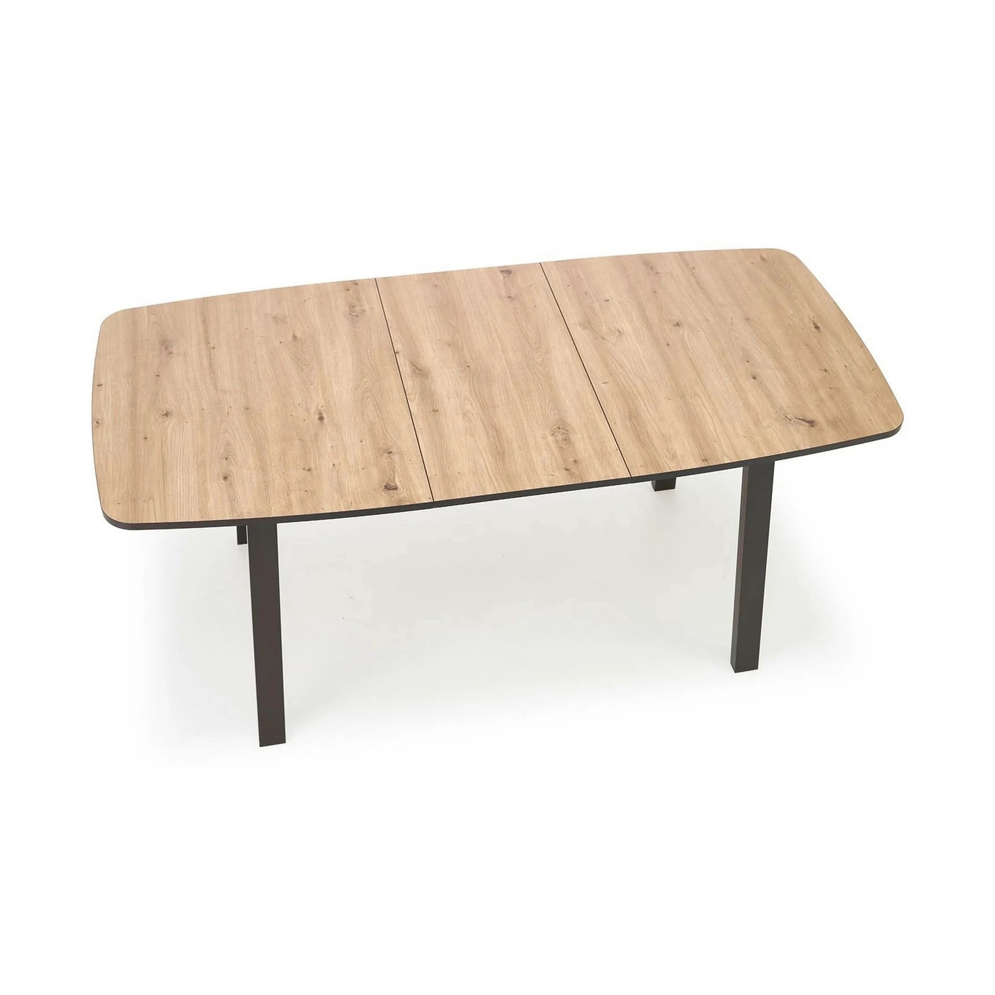 Masa extensibila BARRIL, stejar artisan/negru, 130/170x80x72 cm
