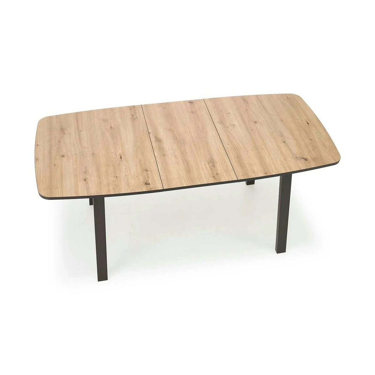 Masa extensibila BARRIL, stejar artisan/negru, 130/170x80x72 cm