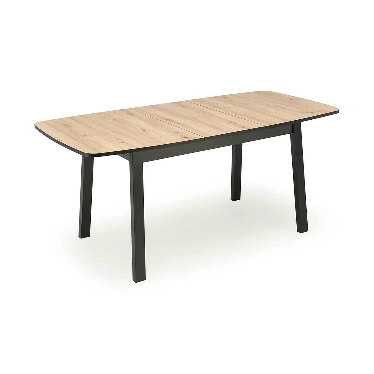 Masa extensibila BARRIL, stejar artisan/negru, 130/170x80x72 cm