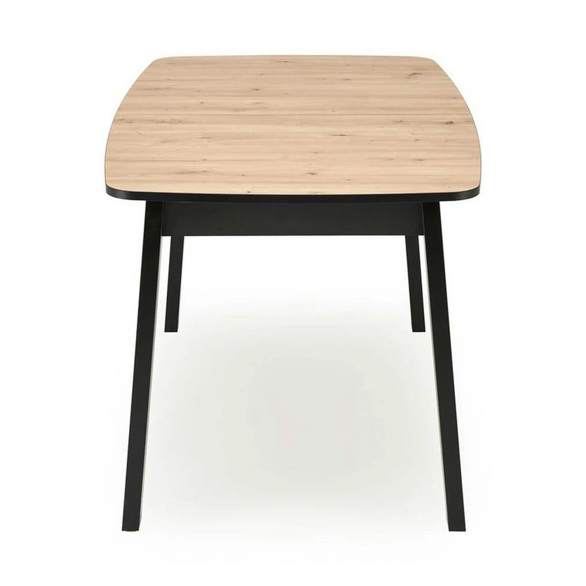 Masa extensibila BARRIL, stejar artisan/negru, 130/170x80x72 cm