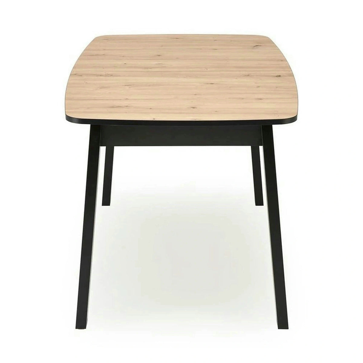 Masa extensibila BARRIL, stejar artisan/negru, 130/170x80x72 cm