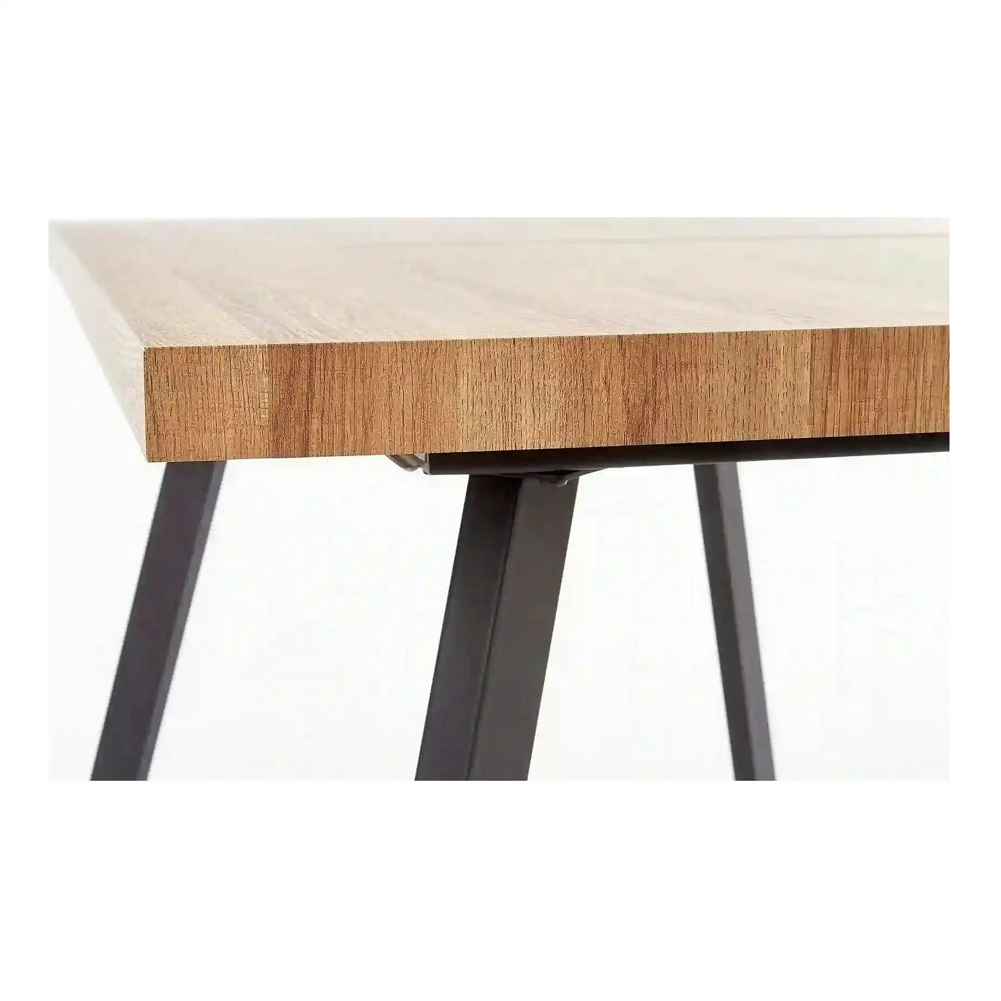Masa extensibila BERLIN, stejar/negru, 140/180x85x76 cm
