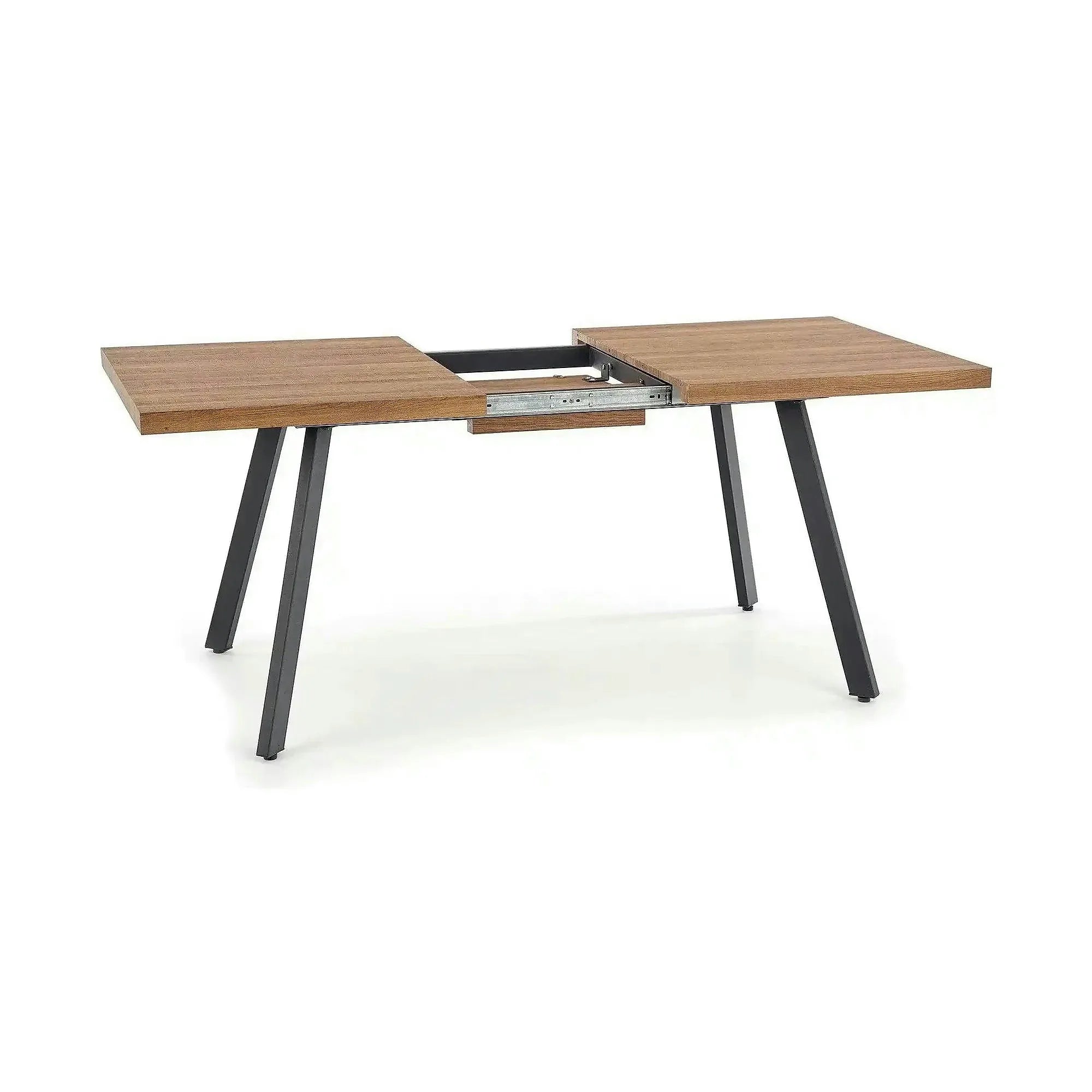 Masa extensibila BERLIN, stejar/negru, 140/180x85x76 cm