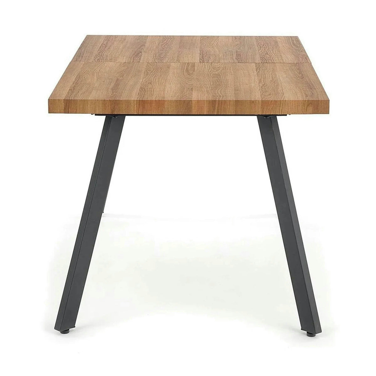 Masa extensibila BERLIN, stejar/negru, 140/180x85x76 cm