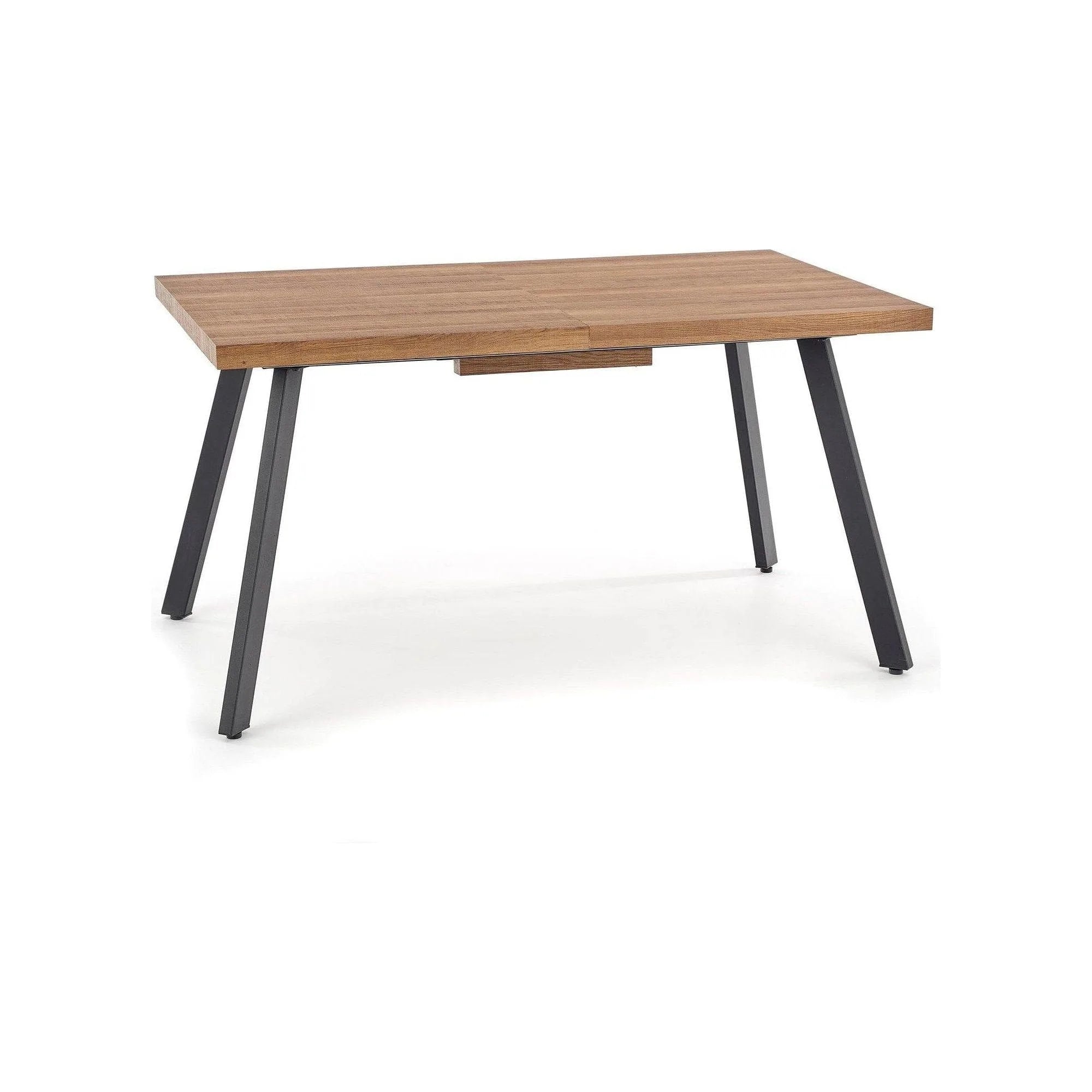 Masa extensibila BERLIN, stejar/negru, 140/180x85x76 cm