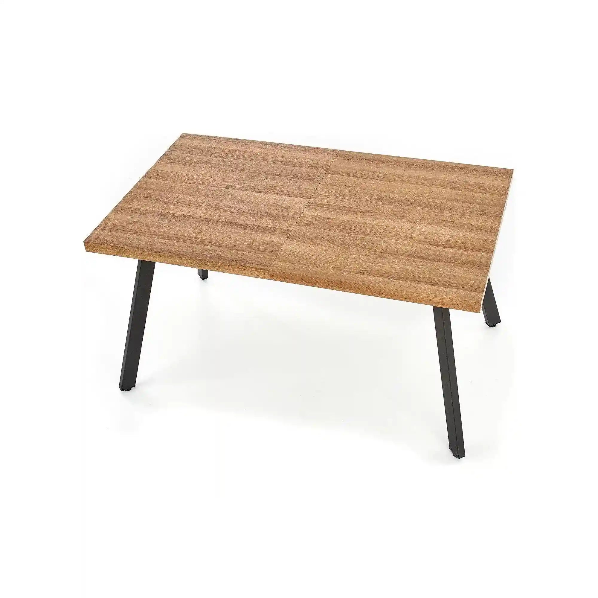 Masa extensibila BERLIN, stejar/negru, 140/180x85x76 cm