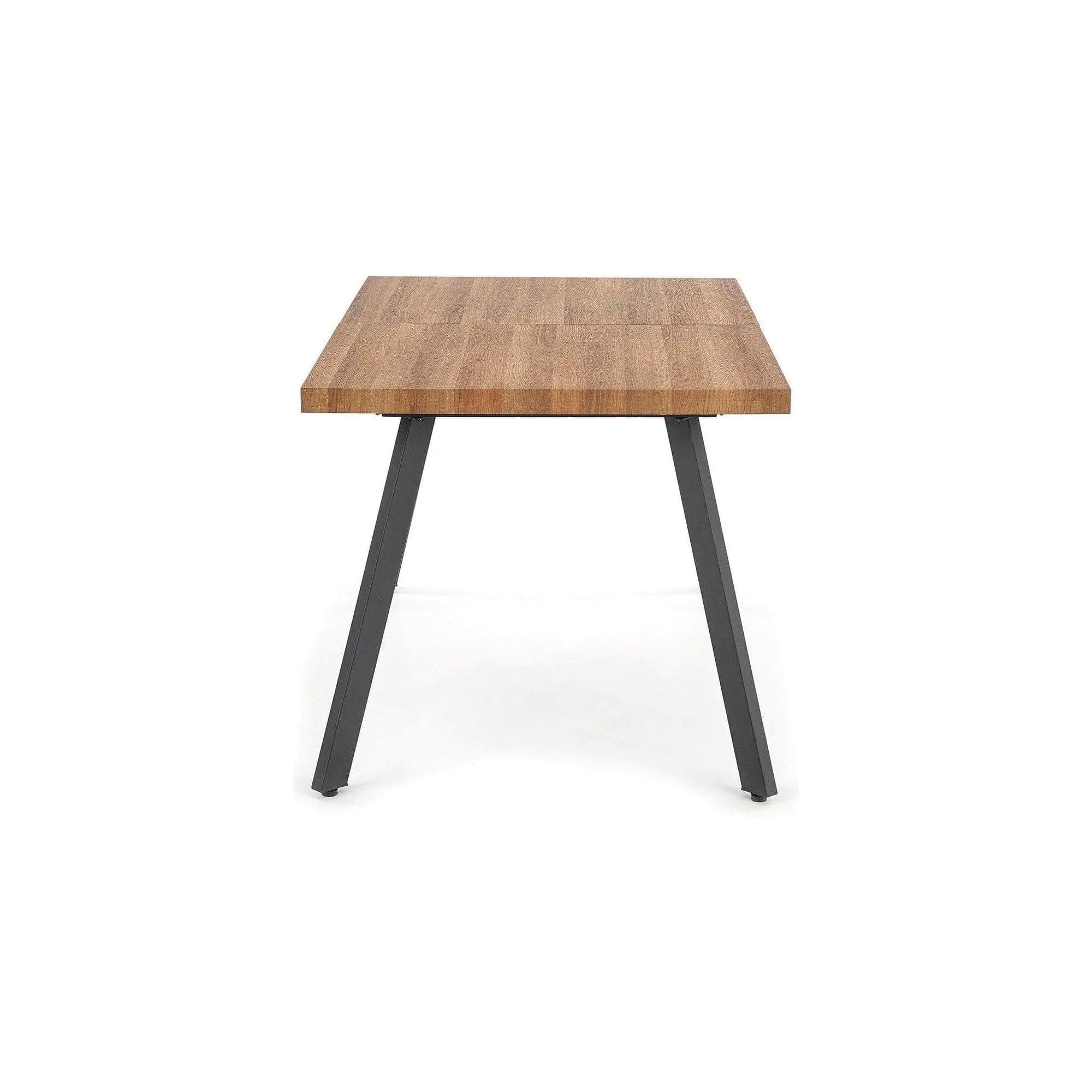 Masa extensibila BERLIN, stejar/negru, 140/180x85x76 cm