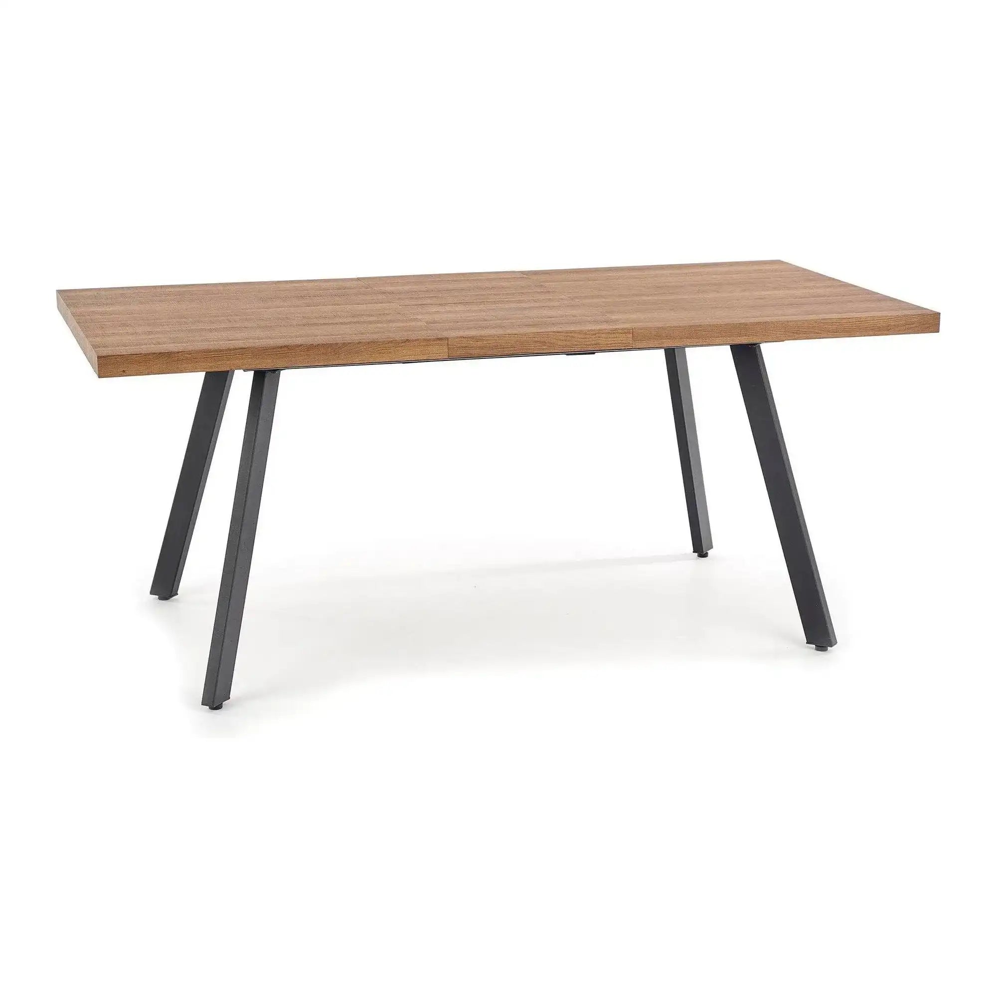 Masa extensibila BERLIN, stejar/negru, 140/180x85x76 cm