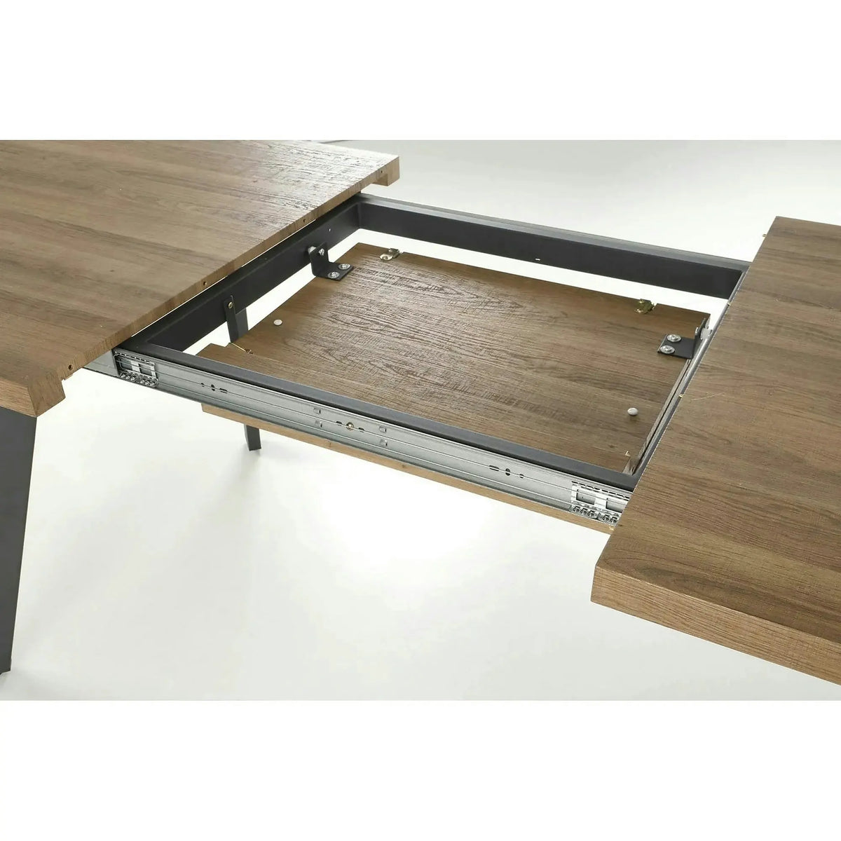 Masa extensibila BERLIN, stejar/negru, 160/220x90x76 cm