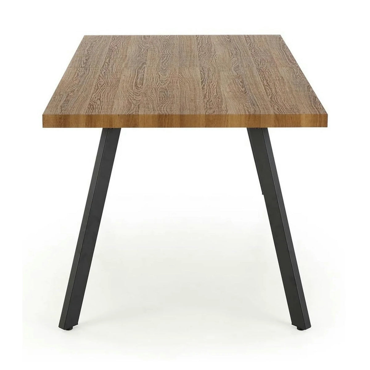 Masa extensibila BERLIN, stejar/negru, 160/220x90x76 cm