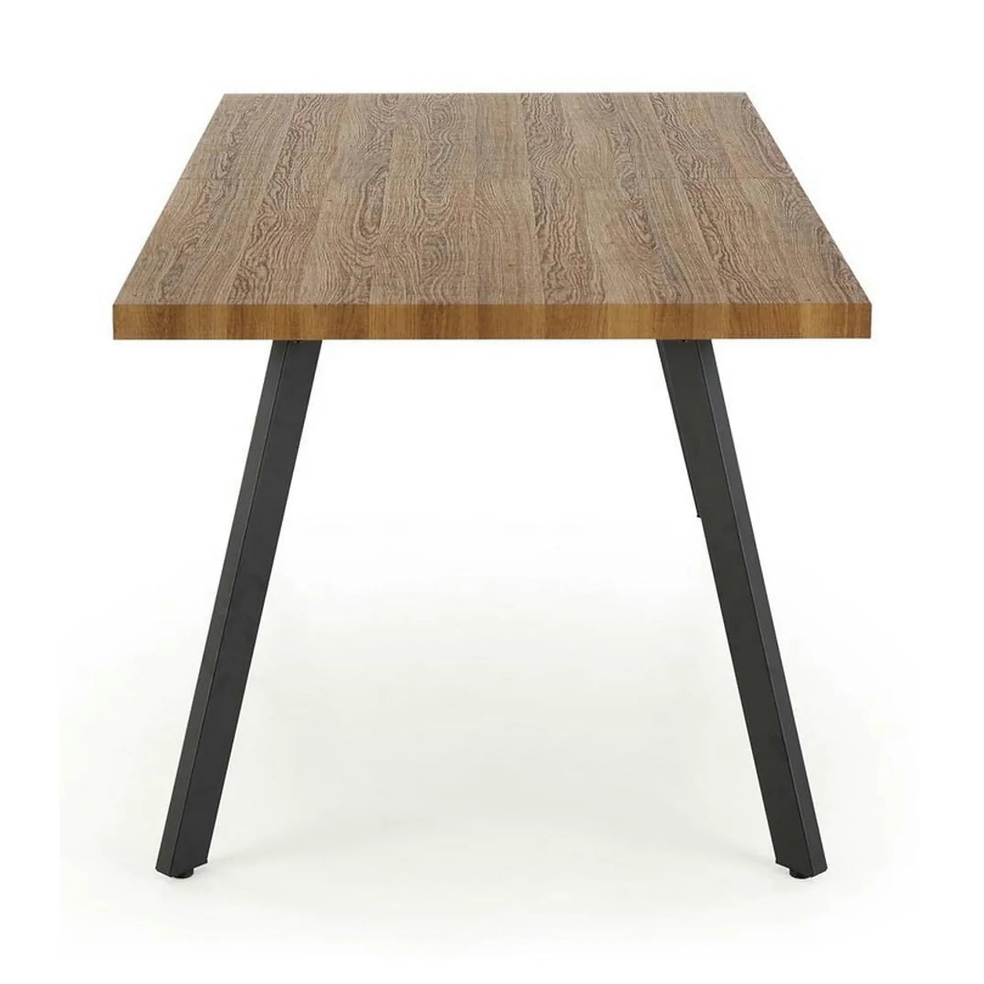 Masa extensibila BERLIN, stejar/negru, 160/220x90x76 cm