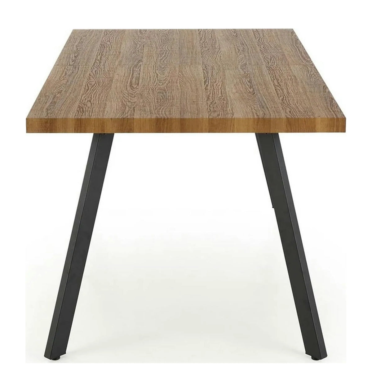 Masa extensibila BERLIN, stejar/negru, 160/220x90x76 cm