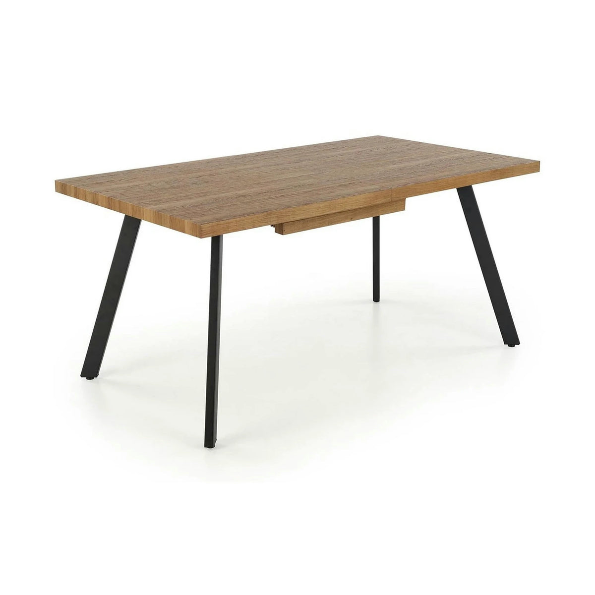 Masa extensibila BERLIN, stejar/negru, 160/220x90x76 cm