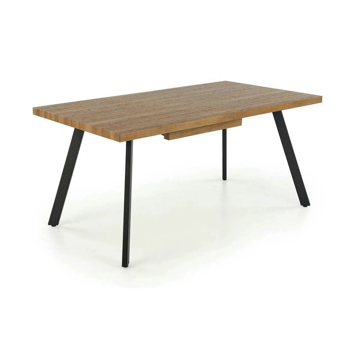 Masa extensibila BERLIN, stejar/negru, 160/220x90x76 cm
