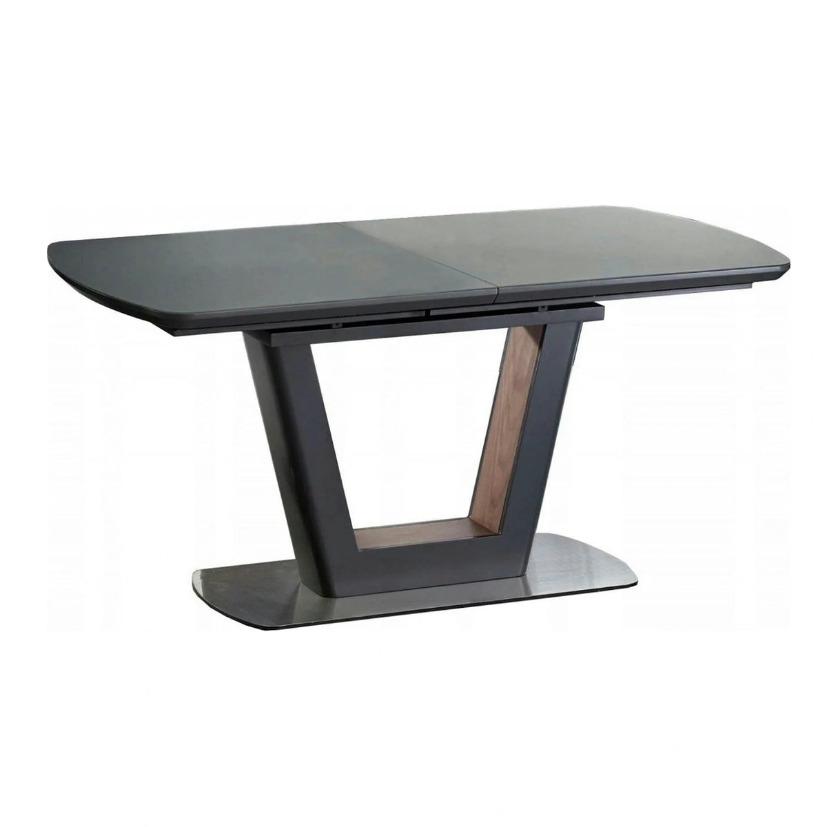 Masa extensibila BILOTTI, gri antracit/nuc, 160/200x90x76 cm