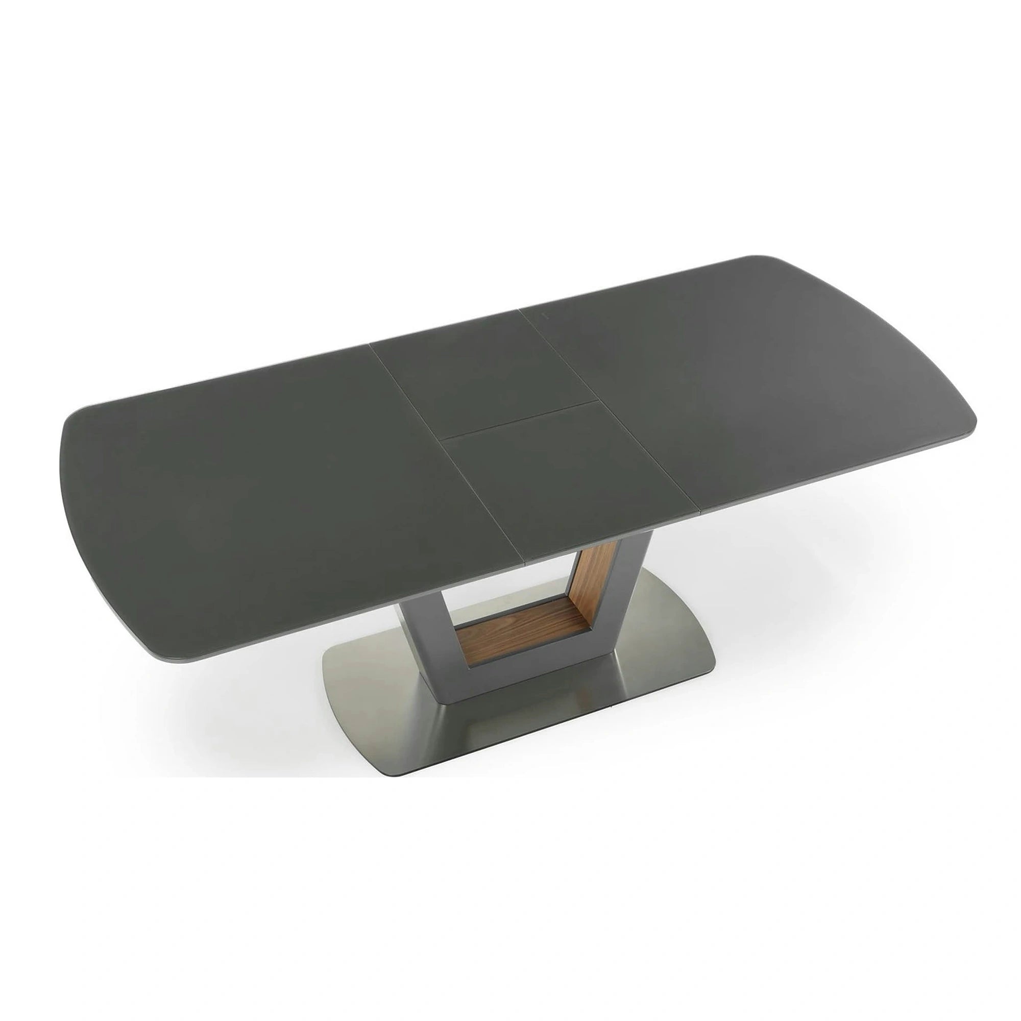 Masa extensibila BILOTTI, gri antracit/nuc, 160/200x90x76 cm