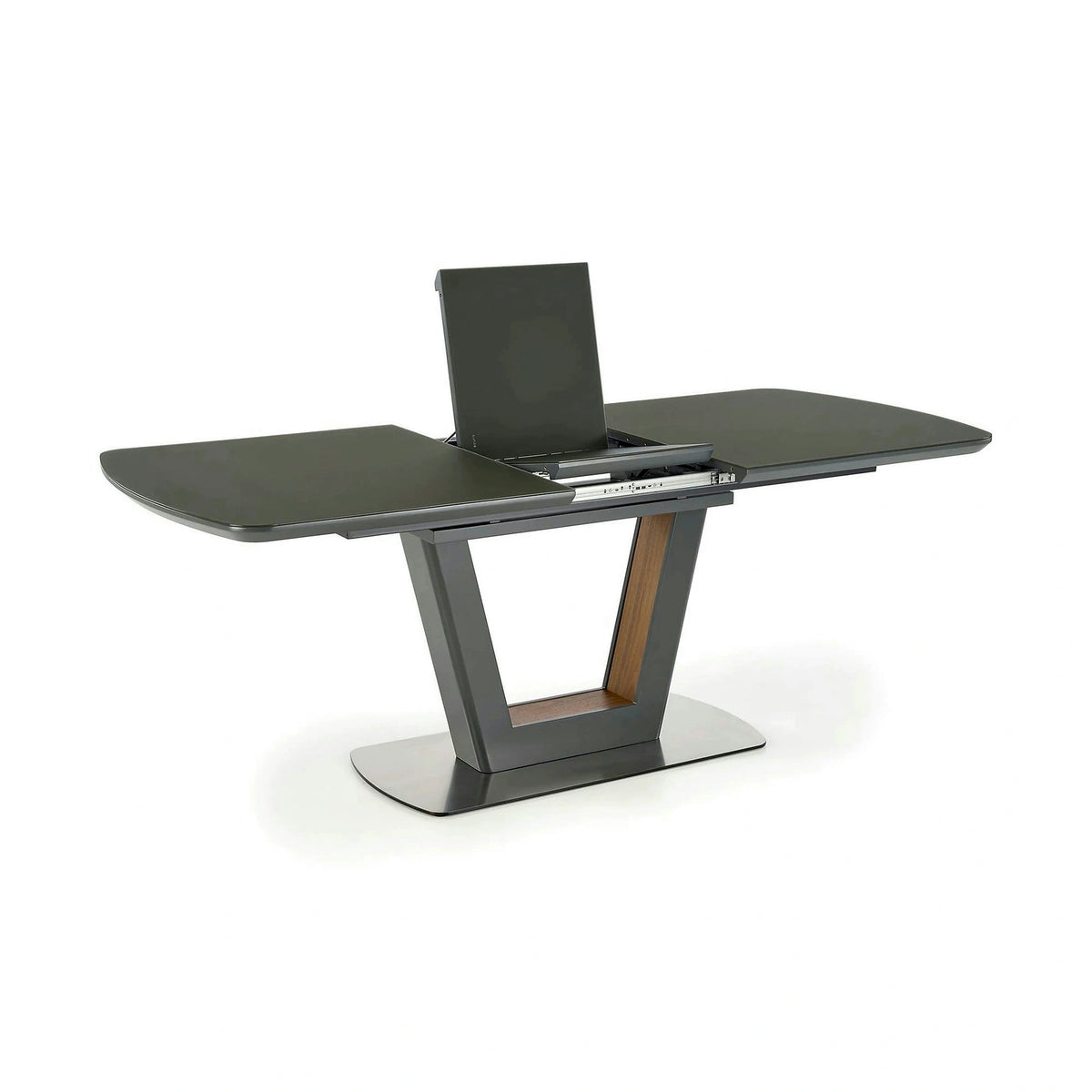 Masa extensibila BILOTTI, gri antracit/nuc, 160/200x90x76 cm