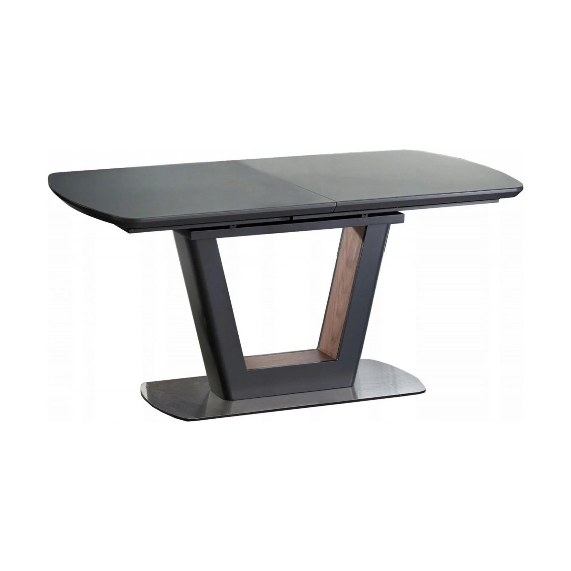 Masa extensibila BILOTTI, gri antracit/nuc, 160/200x90x76 cm