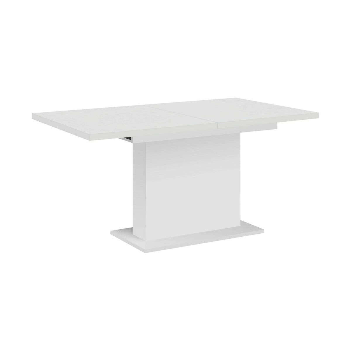 Masa extensibila BOBA, alb, DTD laminat, 160/200x90x77 cm