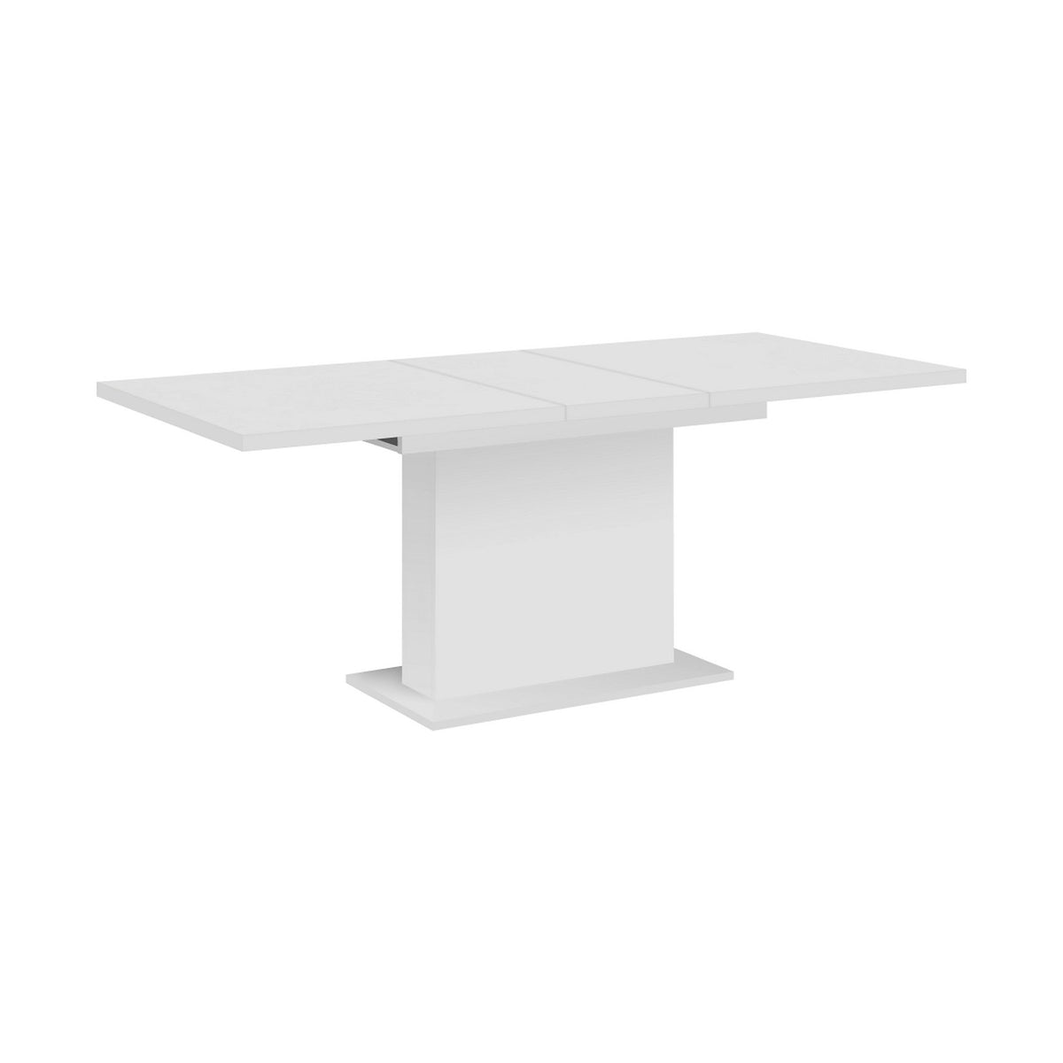 Masa extensibila BOBA, alb, DTD laminat, 160/200x90x77 cm