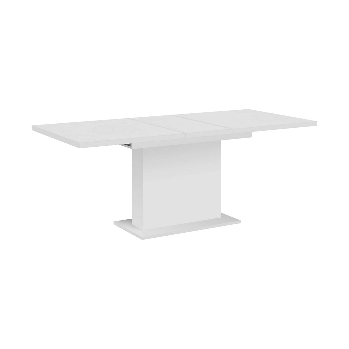 Masa extensibila BOBA, alb, DTD laminat, 160/200x90x77 cm
