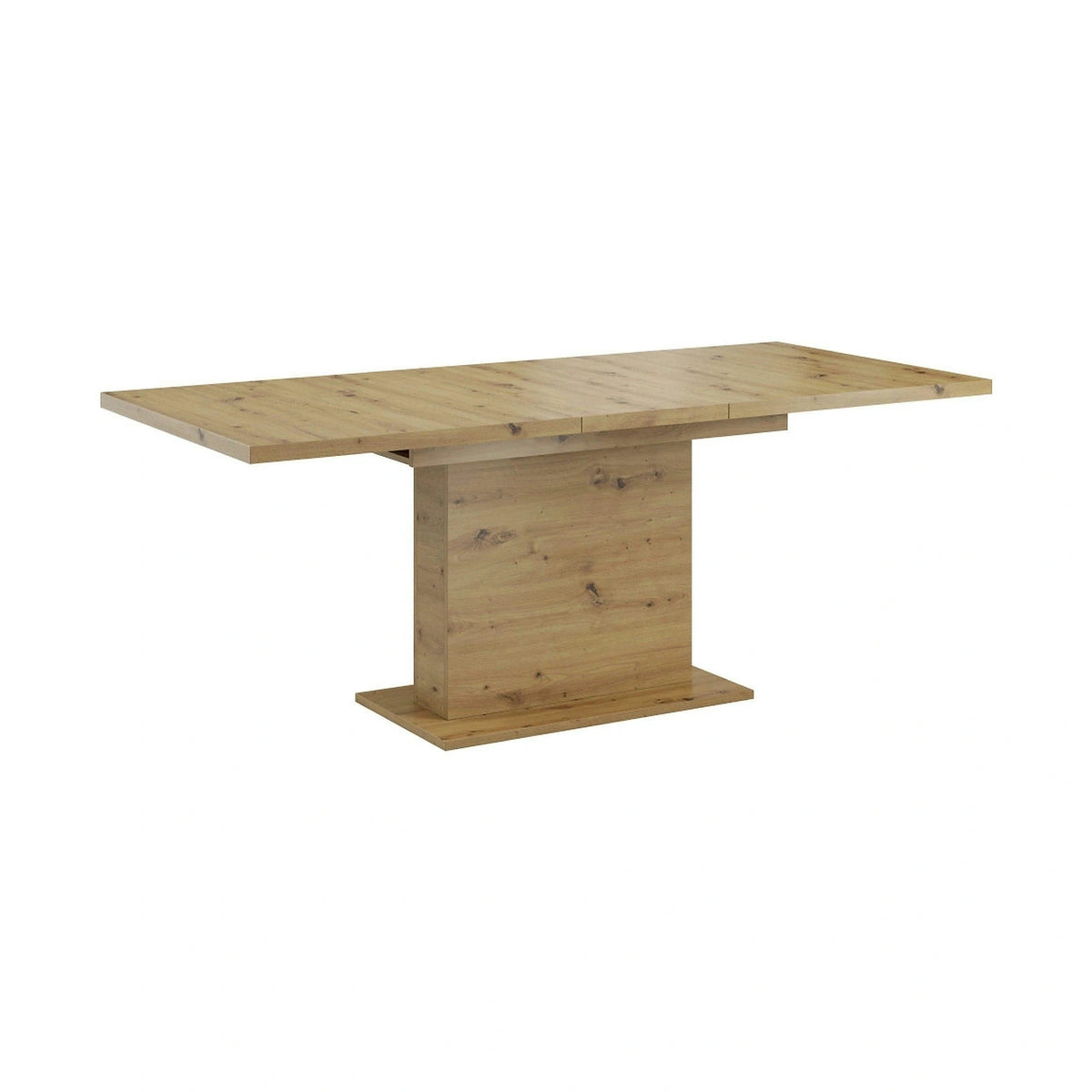 Masa extensibila BOBA, stejar artisan, DTD laminat, 160/200x90x77 cm