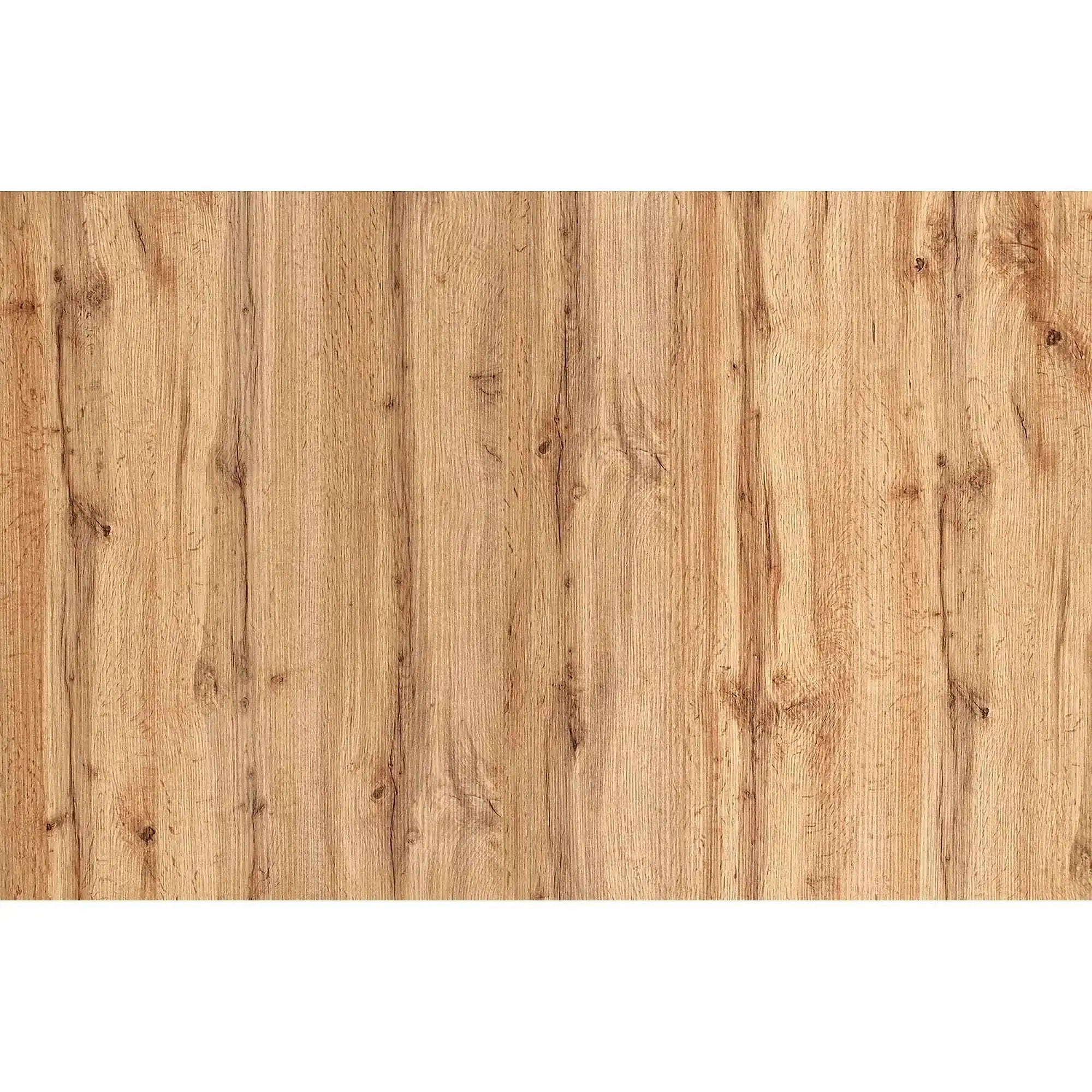 Masa extensibila BRANDON, stejar wotan/negru, PAL laminat, 160/200x90x77 cm