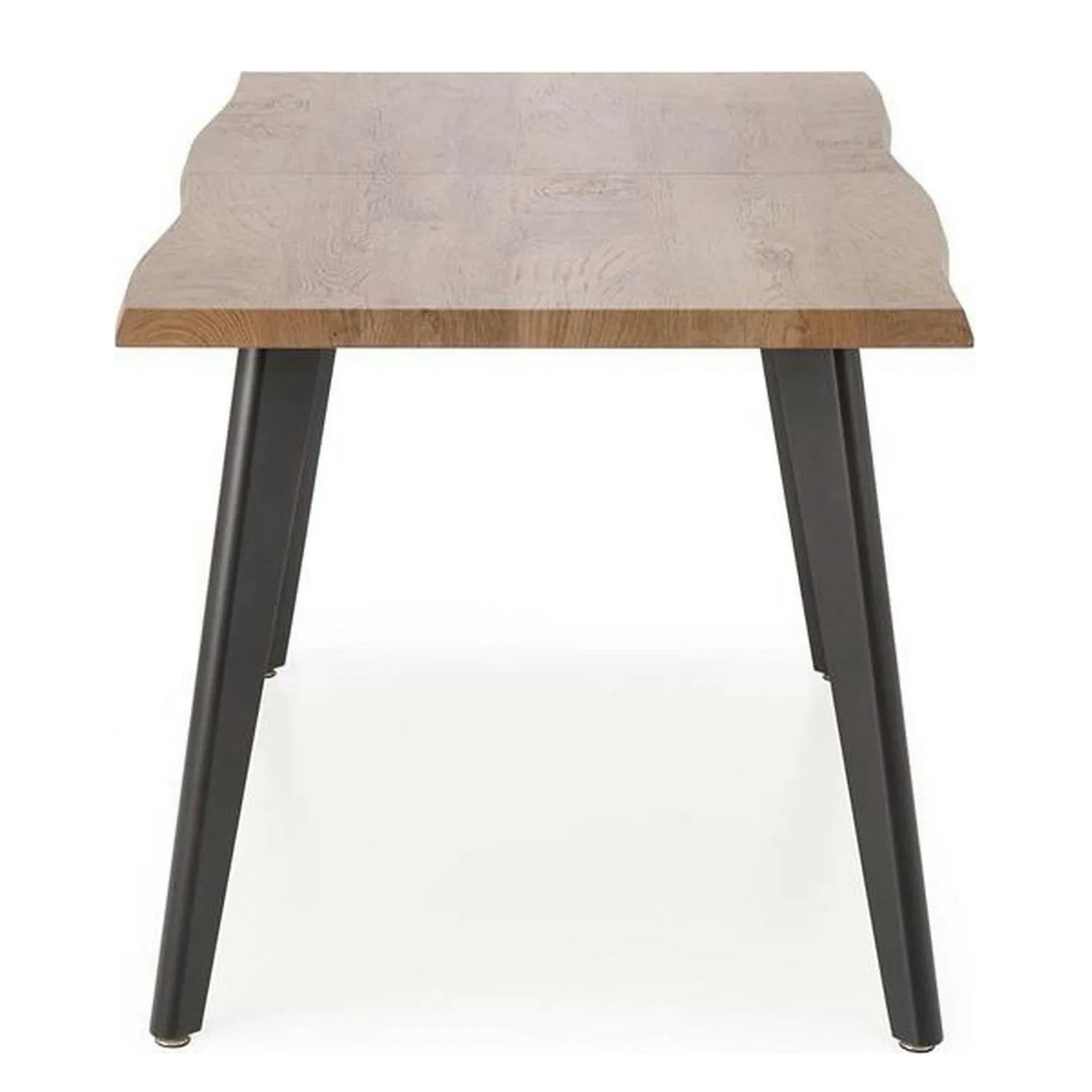 Masa extensibila bucatarie DICKSON, stejar miere/negru, 150/210x90x75 cm
