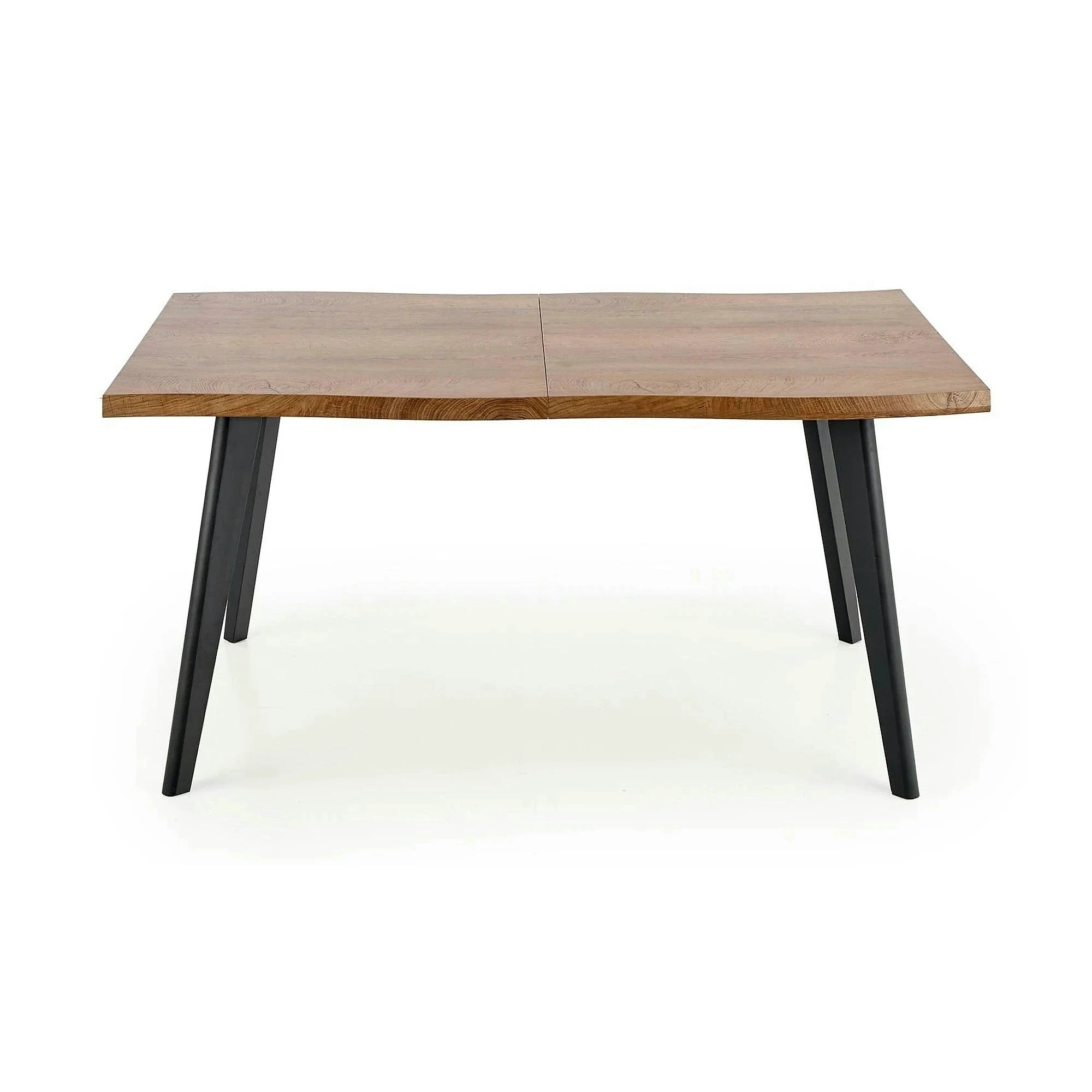 Masa extensibila bucatarie DICKSON, stejar natural/negru, 150/210x90x75 cm