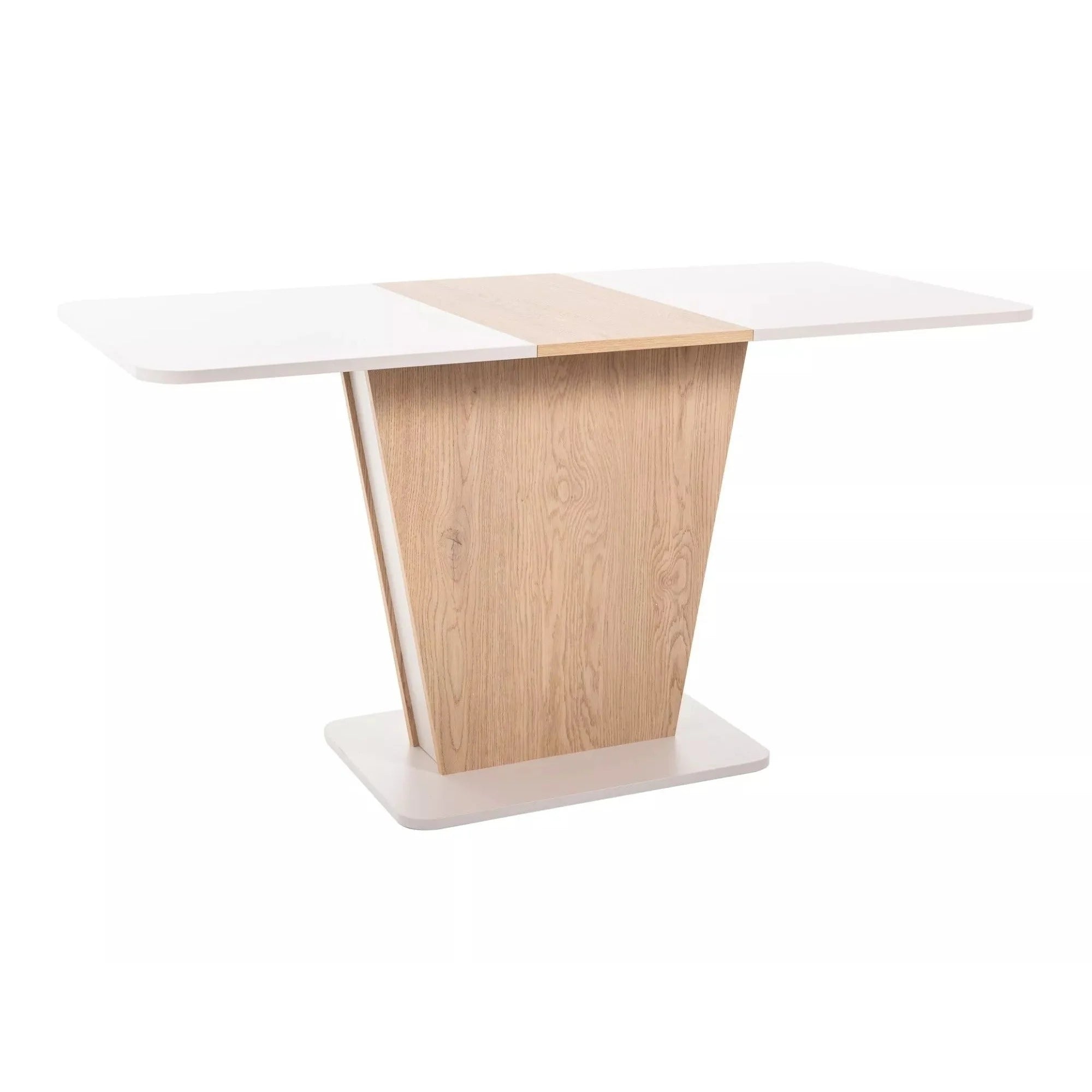 Masa extensibila CALIPSO, casmir/stejar, PAL laminat, 110/145x68x76 cm