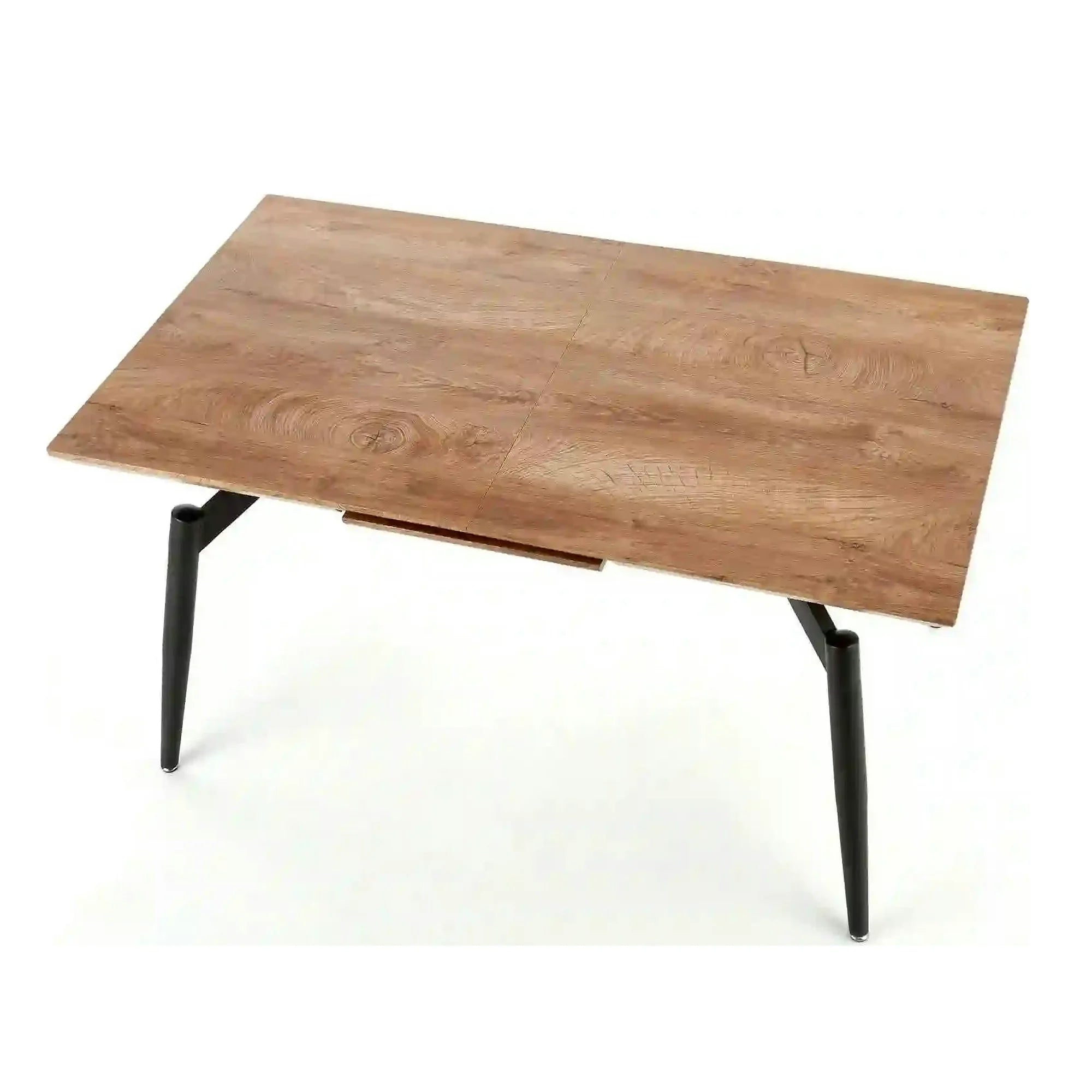 Masa extensibila CAMBELL, negru/stejar, 140/180x80x74 cm