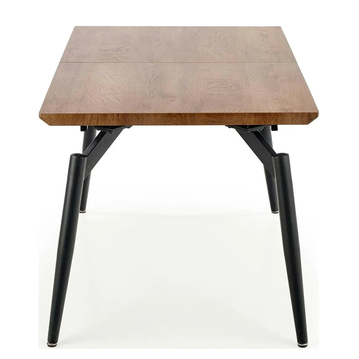 Masa extensibila CAMBELL, negru/stejar, 140/180x80x74 cm