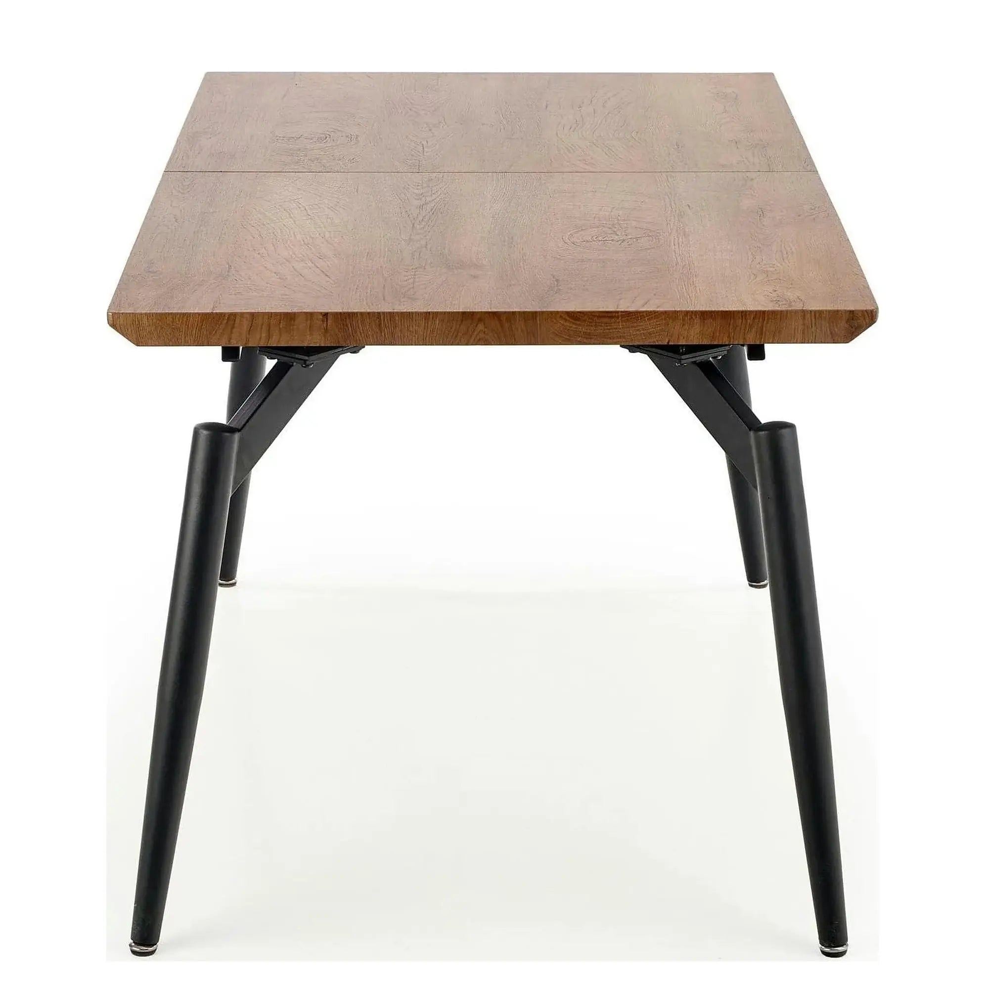 Masa extensibila CAMBELL, negru/stejar, 140/180x80x74 cm