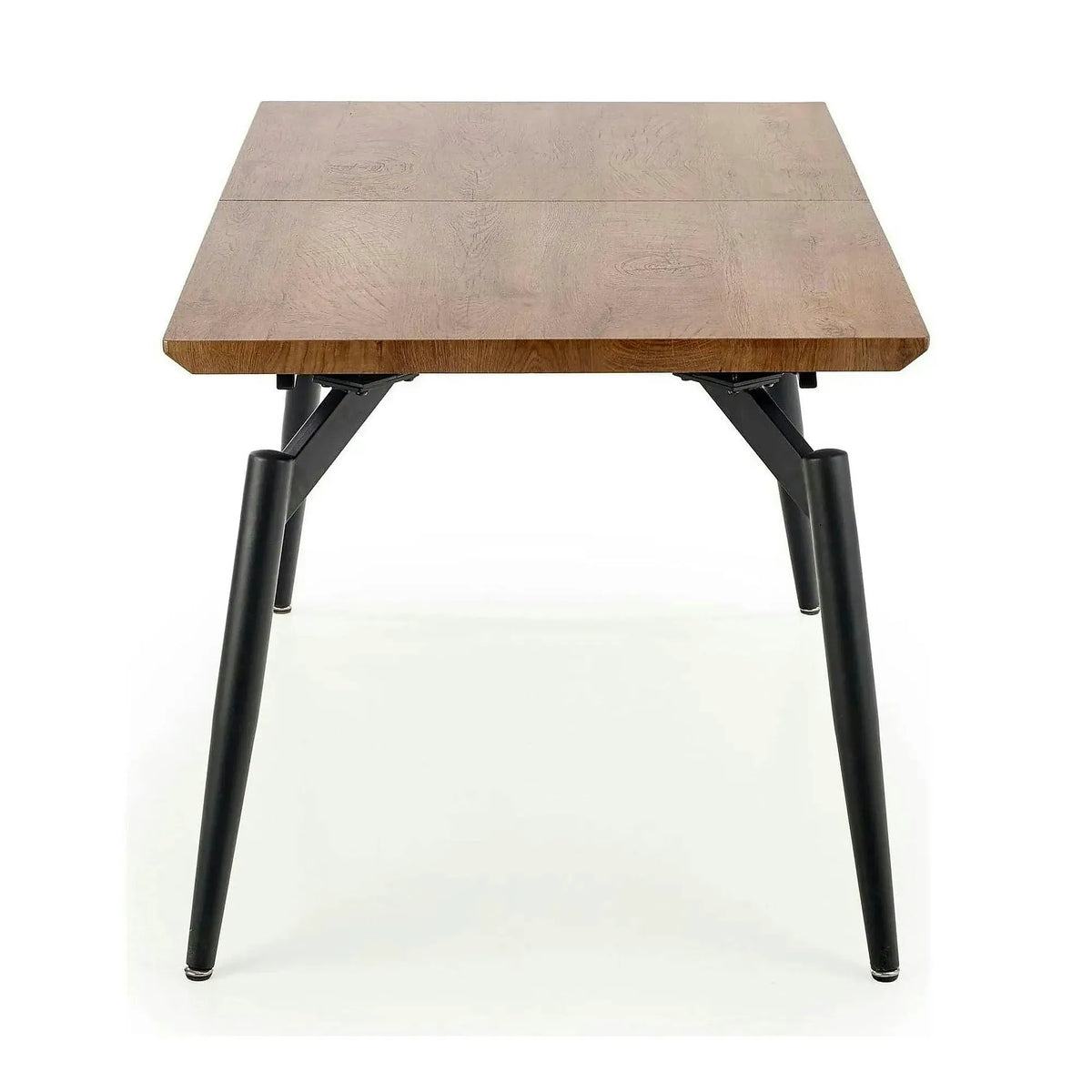 Masa extensibila CAMBELL, negru/stejar, 140/180x80x74 cm