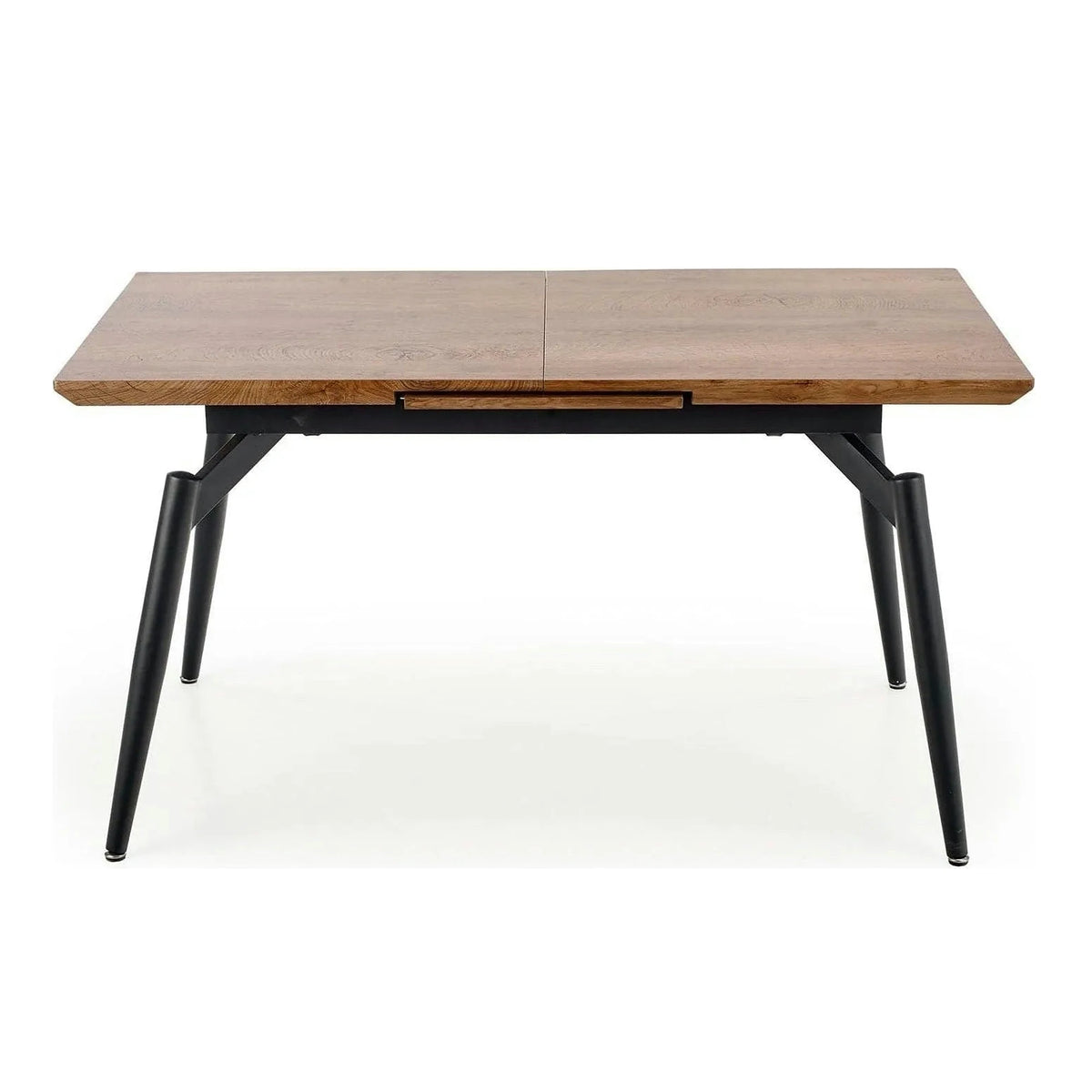 Masa extensibila CAMBELL, negru/stejar, 140/180x80x74 cm