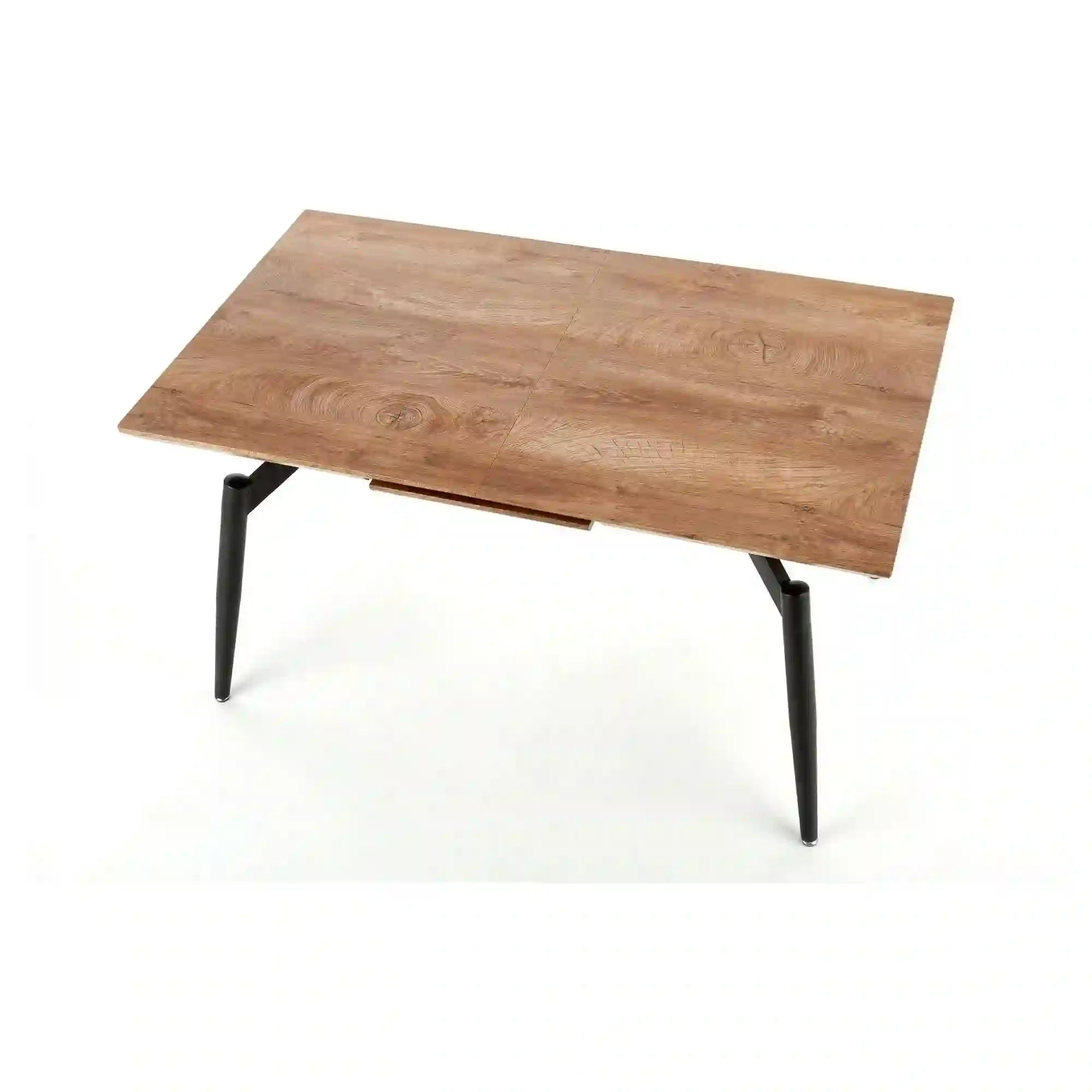Masa extensibila CAMBELL, negru/stejar, 140/180x80x74 cm