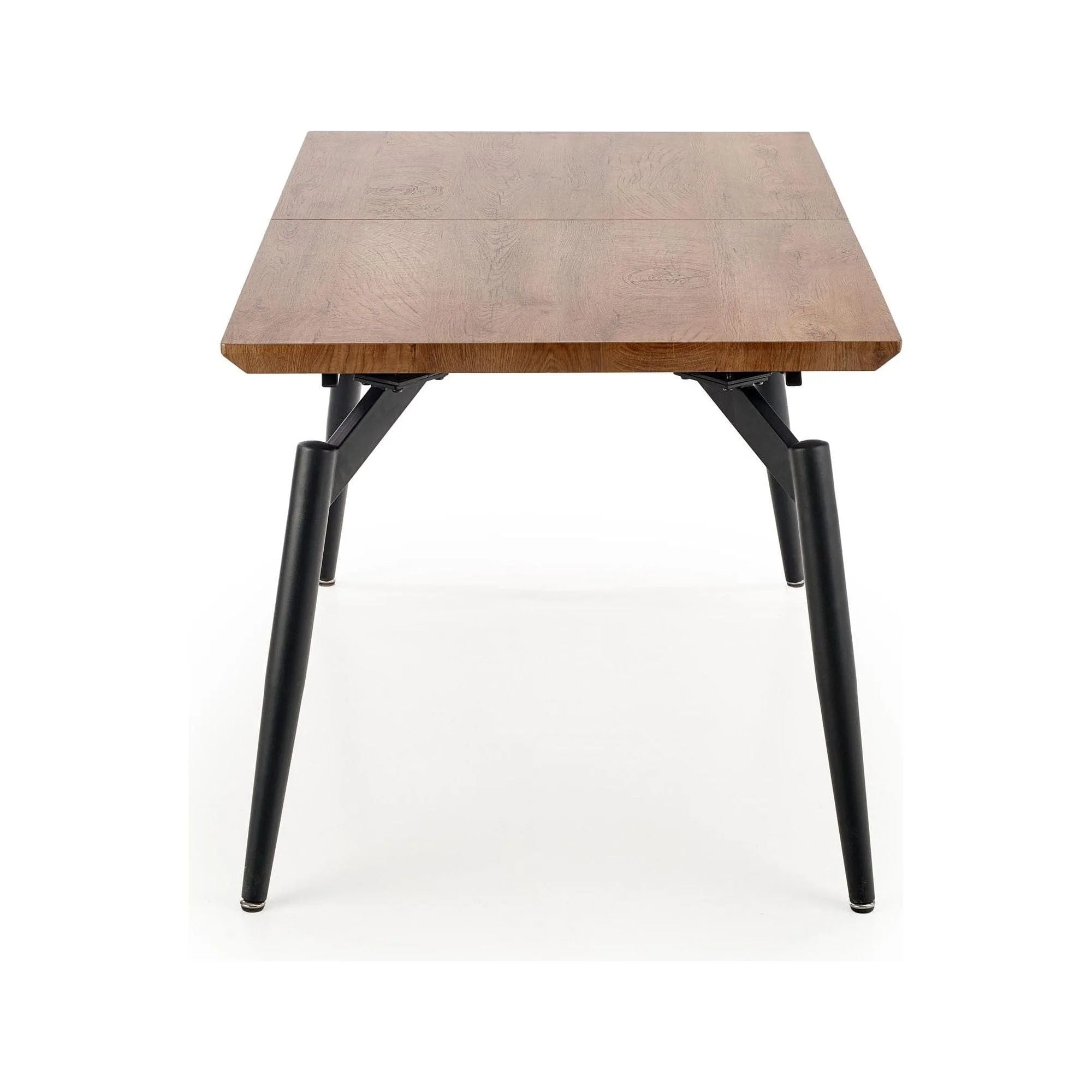 Masa extensibila CAMBELL, negru/stejar, 140/180x80x74 cm