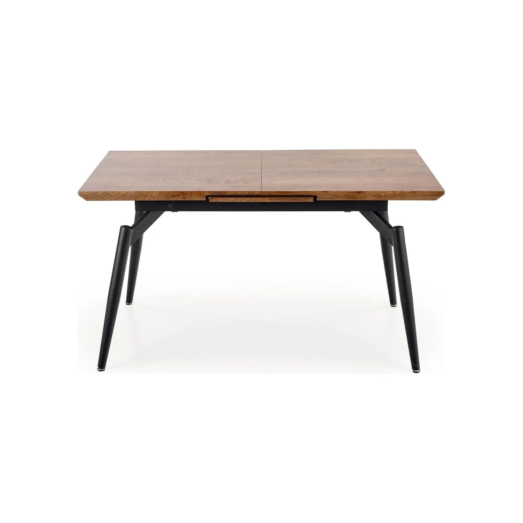 Masa extensibila CAMBELL, negru/stejar, 140/180x80x74 cm