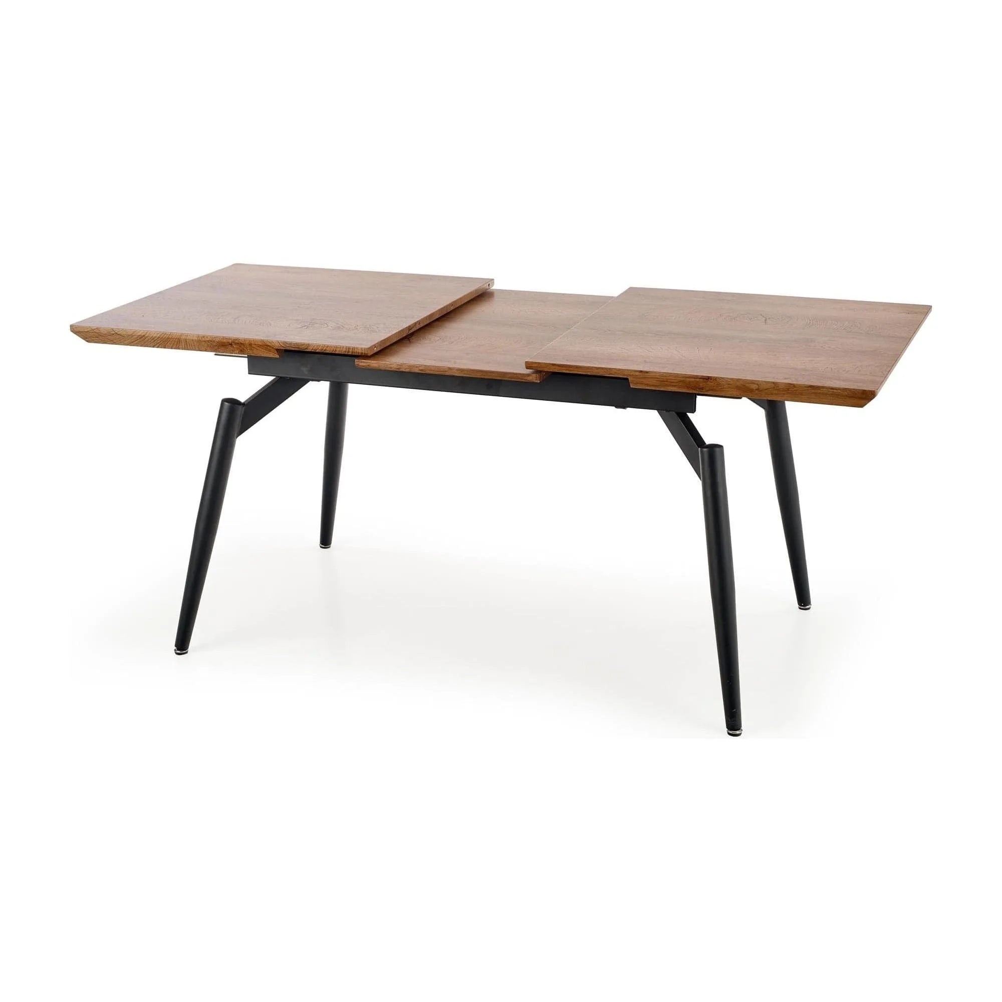 Masa extensibila CAMBELL, negru/stejar, 140/180x80x74 cm