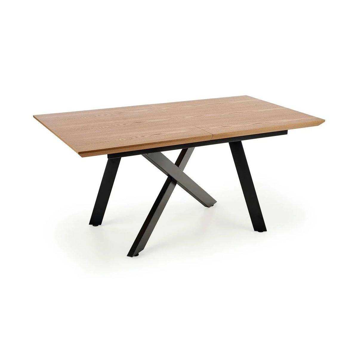 Masa extensibila Capital, stejar auriu/negru, 160/200x90x76 cm