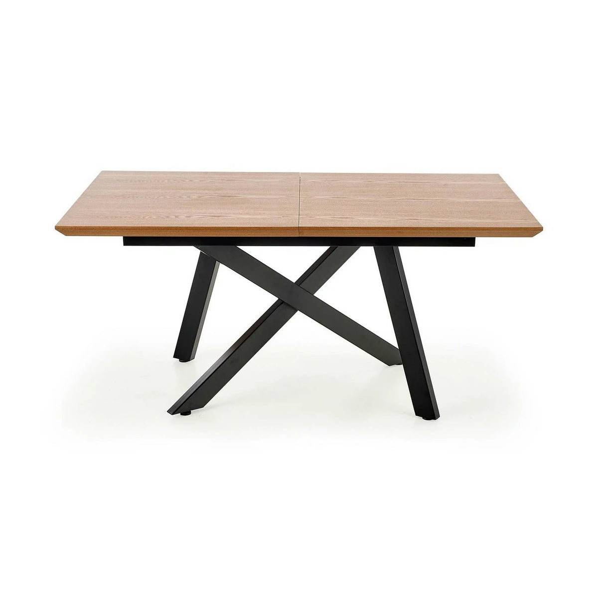 Masa extensibila Capital, stejar auriu/negru, 160/200x90x76 cm