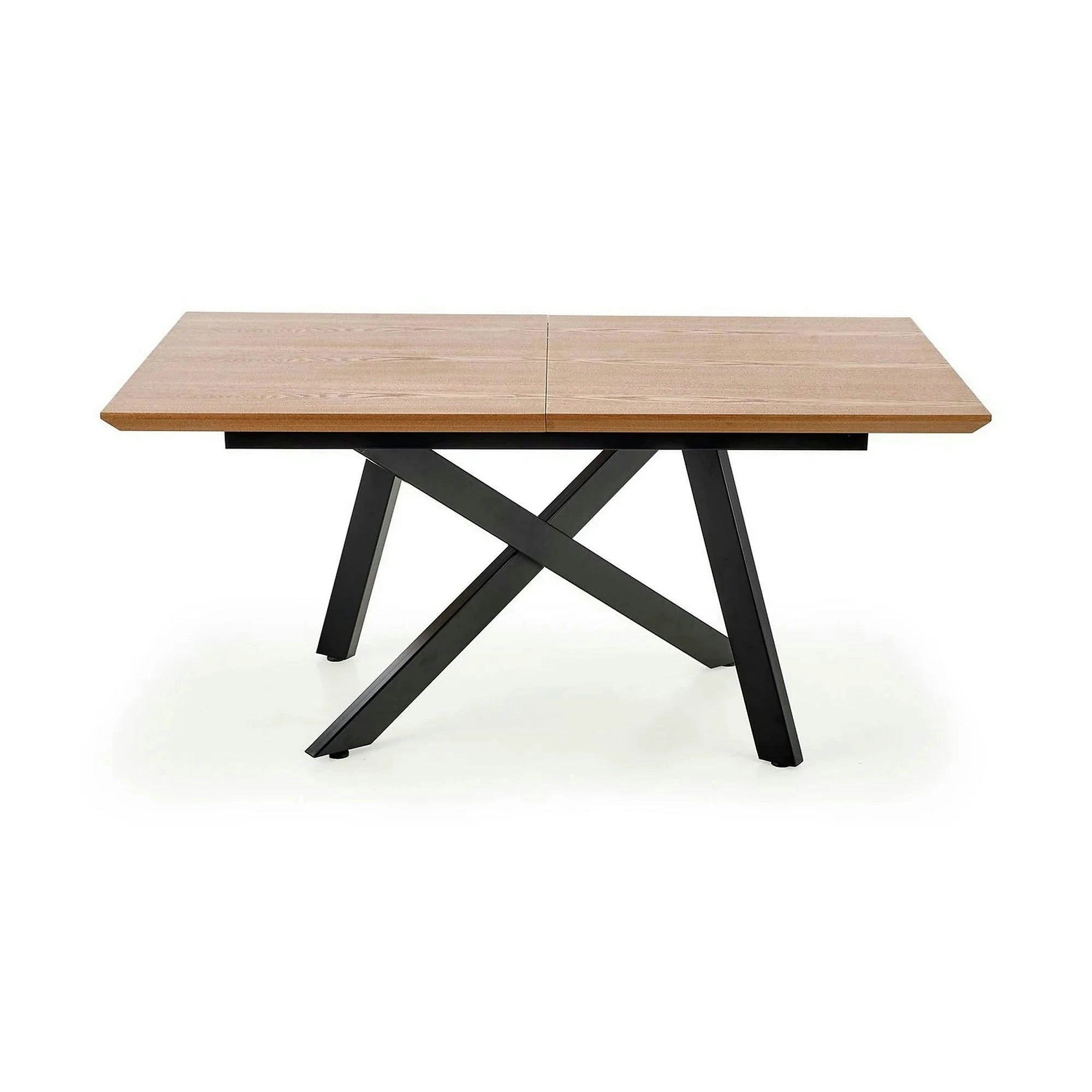 Masa extensibila CAPITAL, stejar auriu/negru, 180/240x90x76 cm