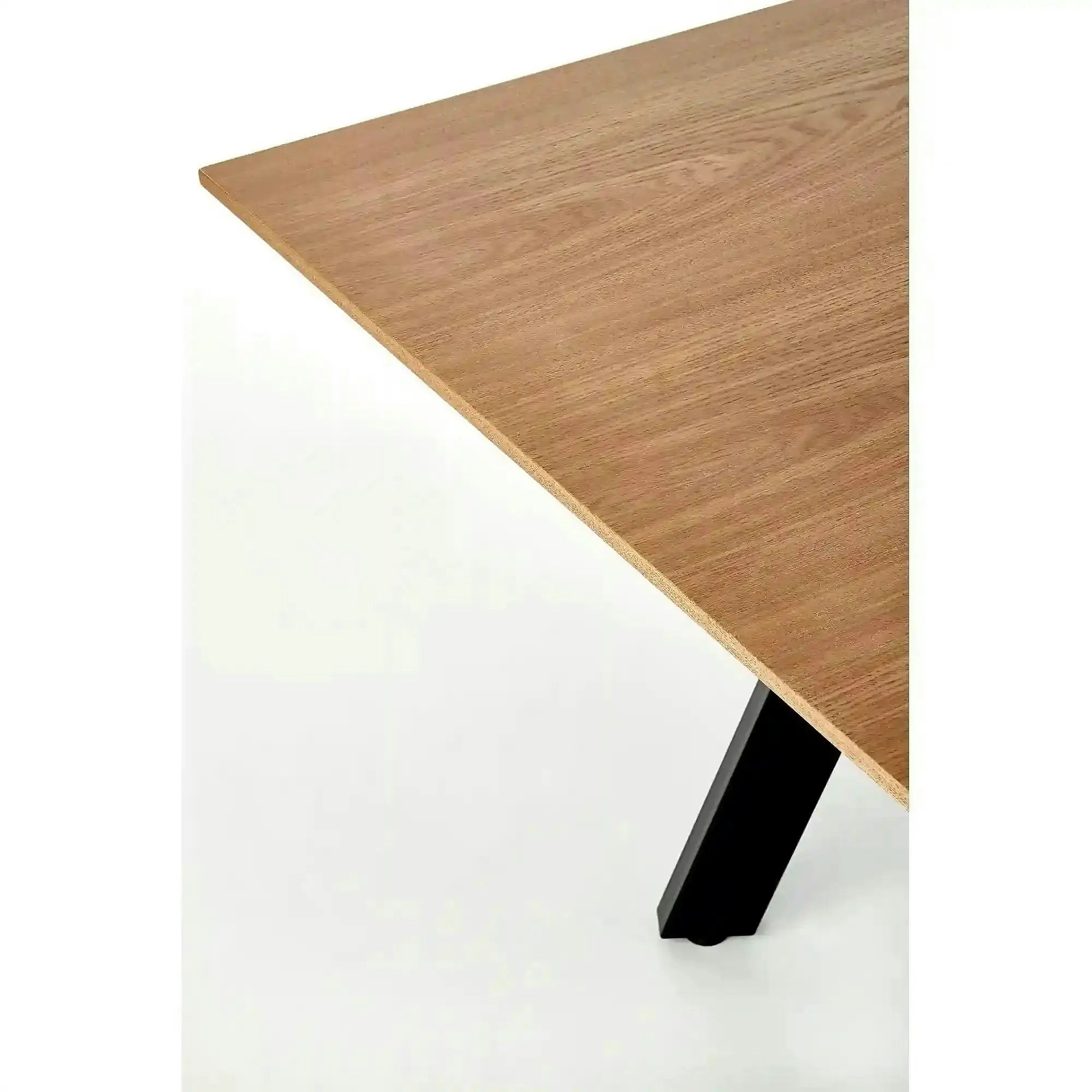 Masa extensibila CAPITAL, stejar auriu/negru, 180/240x90x76 cm
