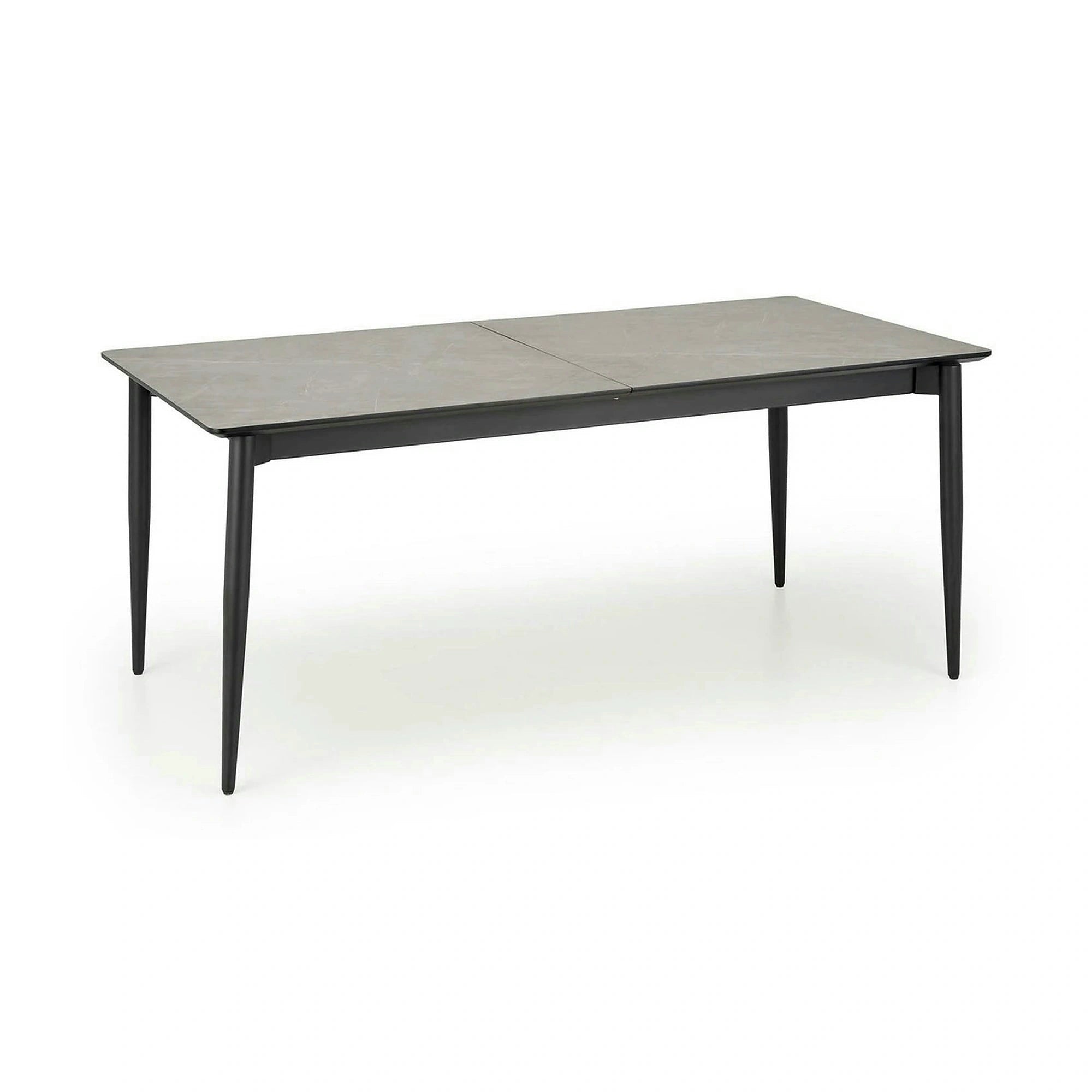 Masa extensibila CHARLES, gri/negru, 180/260x90x76 cm